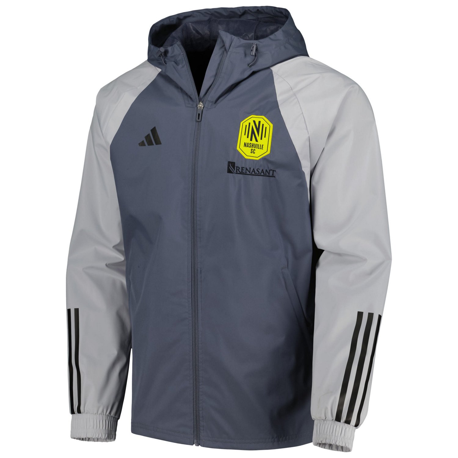 adidas Nashville SC All-Weather Raglan Hoodie Full-Zip Jacket