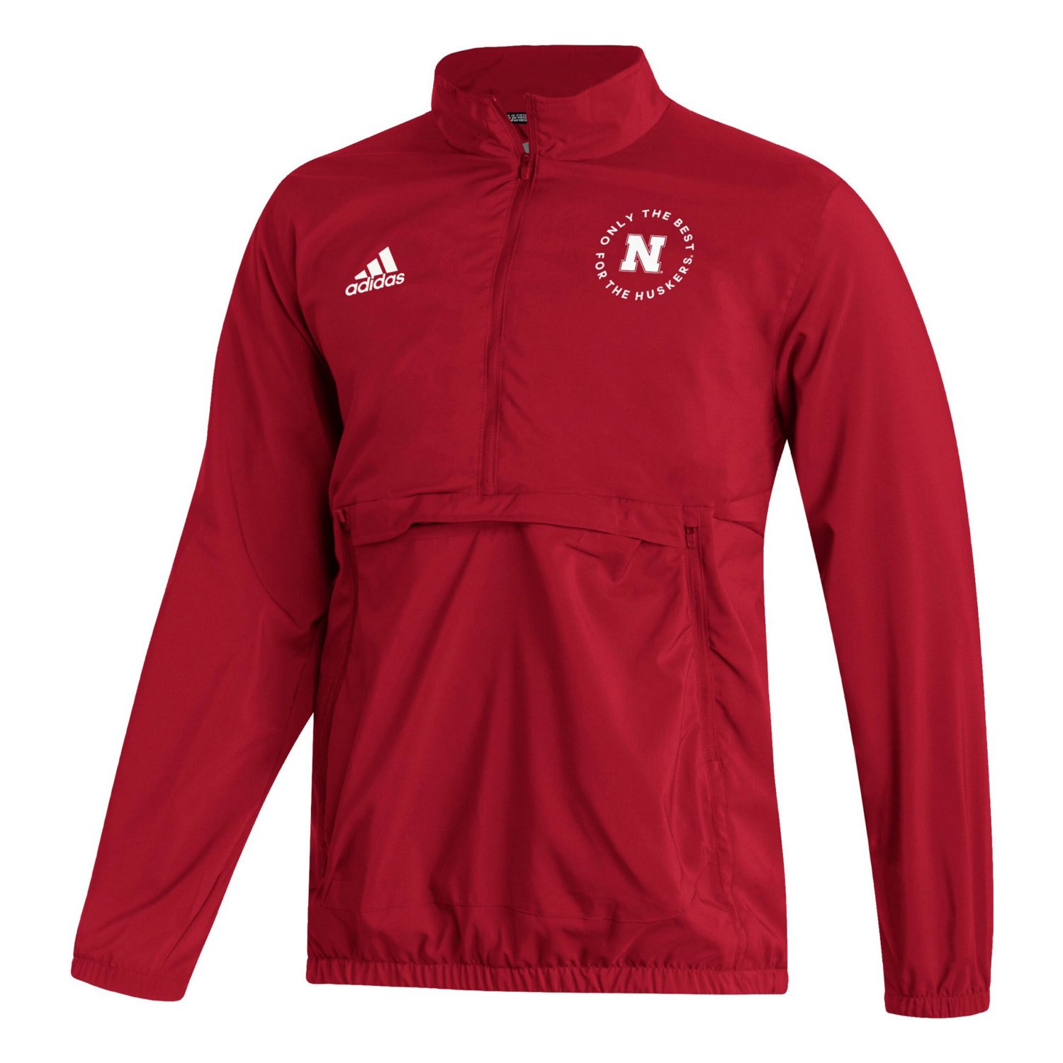 adidas Nebraska Huskers AEROREADY Half-Zip Jacket - view number 2