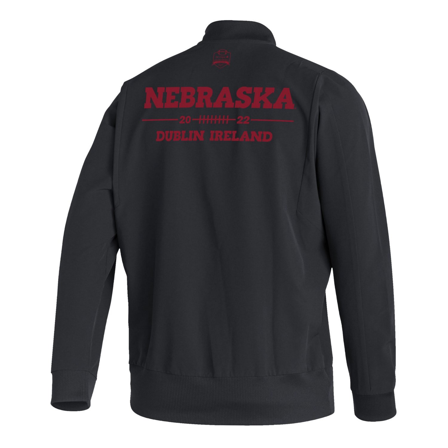 adidas Nebraska Huskers Ireland Sideline Woven Primeblue Full-Zip Bomber Jacket - view number 3