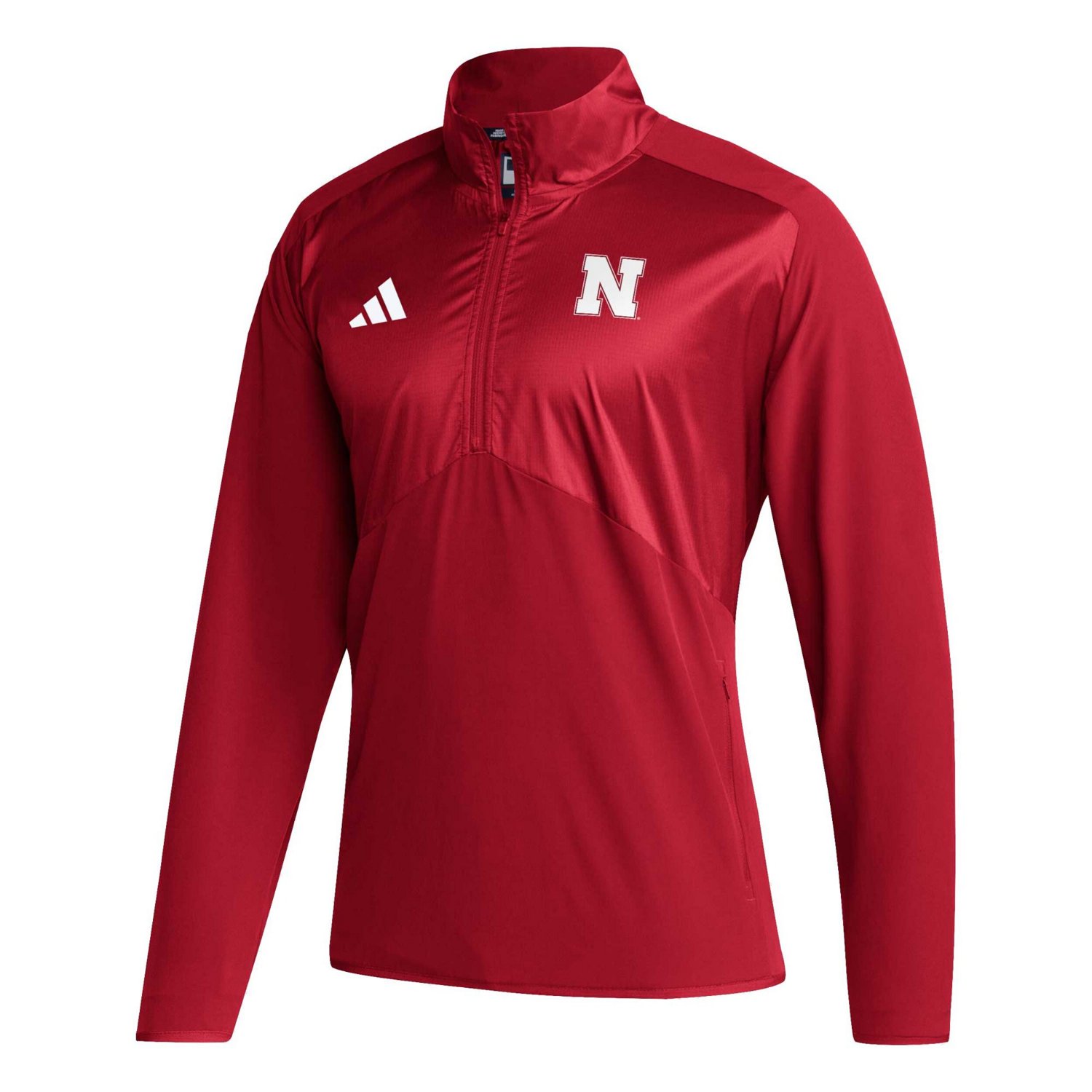 adidas Nebraska Huskers Sideline AEROREADY Raglan Sleeve Quarter-Zip Jacket - view number 2