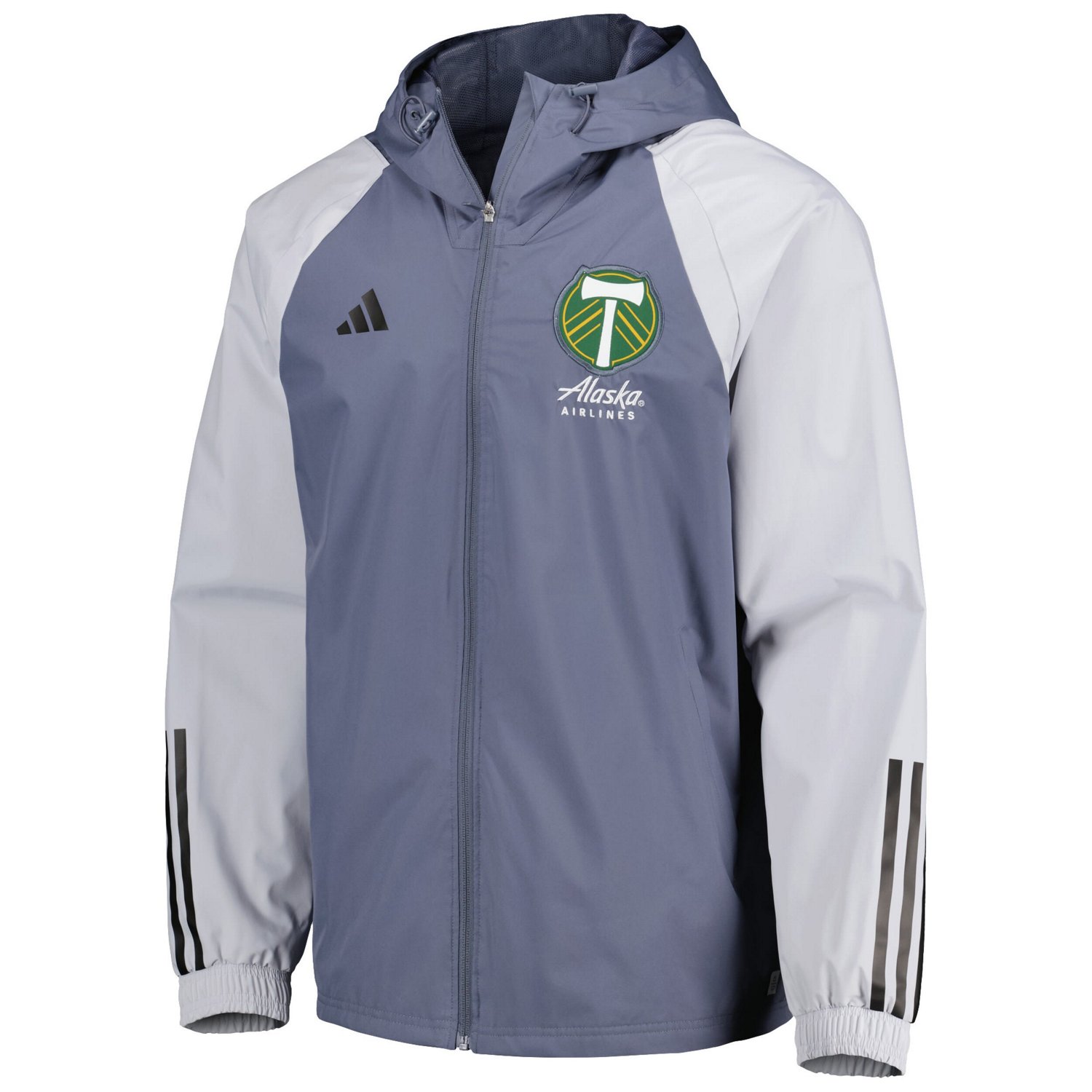 adidas Portland Timbers All-Weather Raglan Hoodie Full-Zip Jacket - view number 2