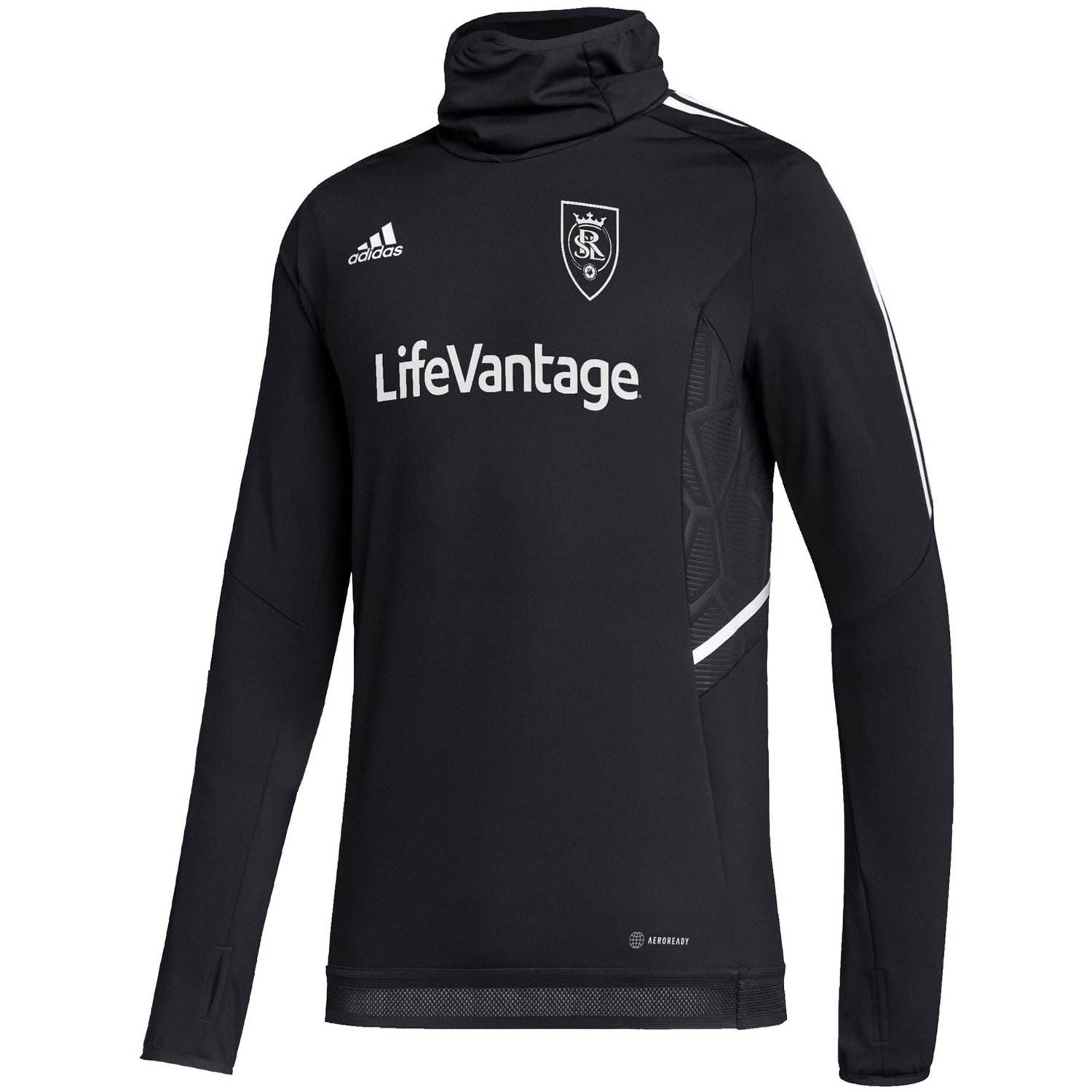 adidas Real Salt Lake COLDRDY Raglan Warmup Pullover Jacket - view number 2