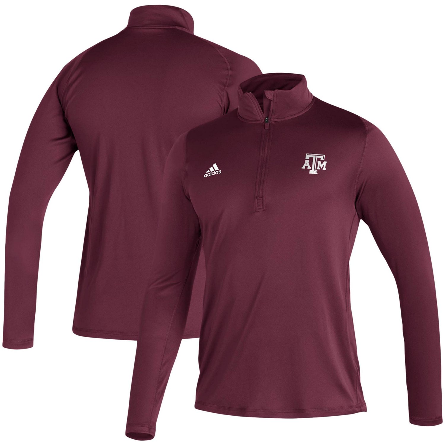 adidas Texas AM Aggies Freelift Sport Raglan Quarter-Zip Jacket