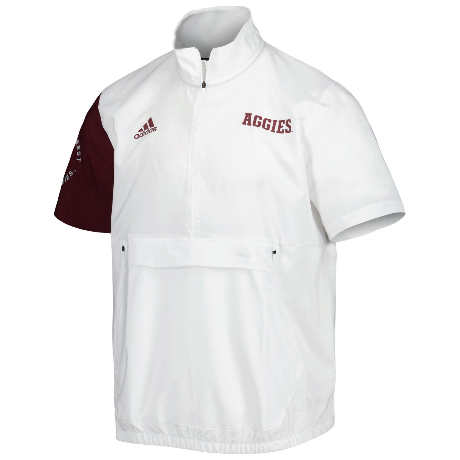 adidas Texas AM Aggies M STM AEROREADY Half-Zip Jacket                                                                           - view number 2