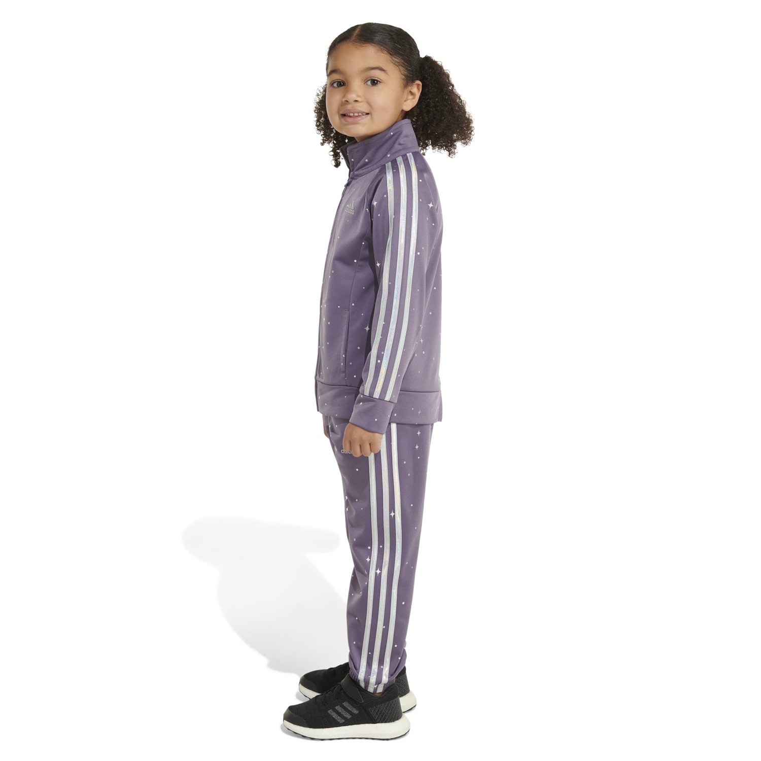 adidas Toddler Girls' Allover Glam Tricot Track Jacket and Pants Set - view number 5