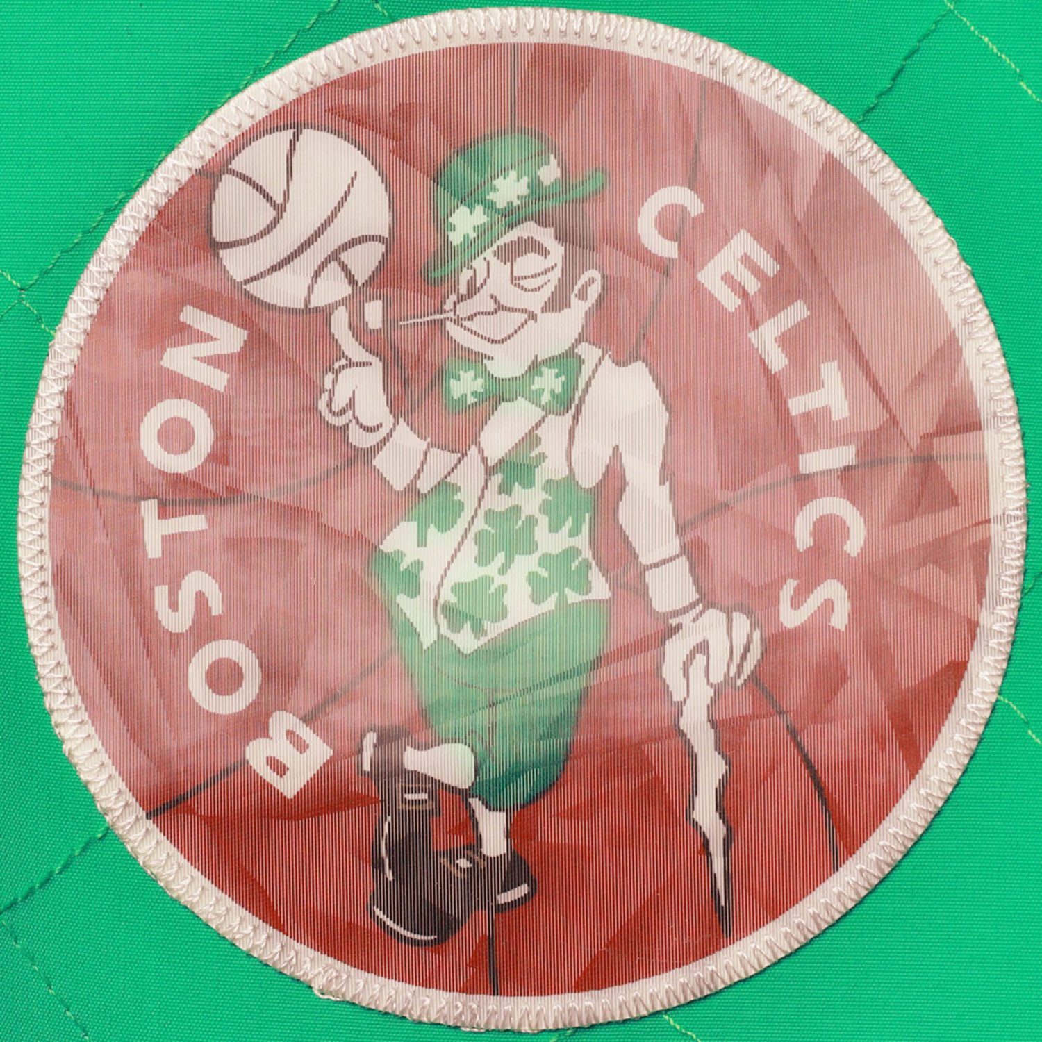 Boston Celtics Kelly Mitchell  Ness Hardwood Classics 75th Anniversary Authentic Warmup Full-Snap Jacket