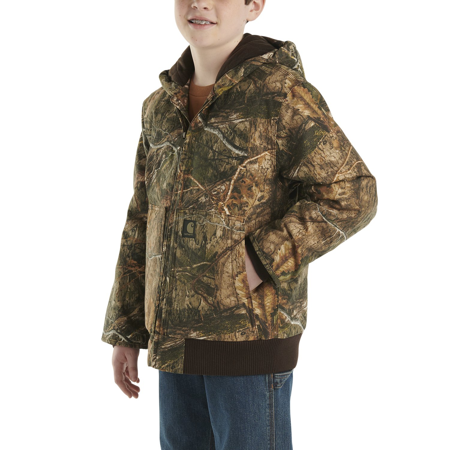 Carhartt Zip-Front Canvas Insulated Hooded Camo Jacket - view number 4