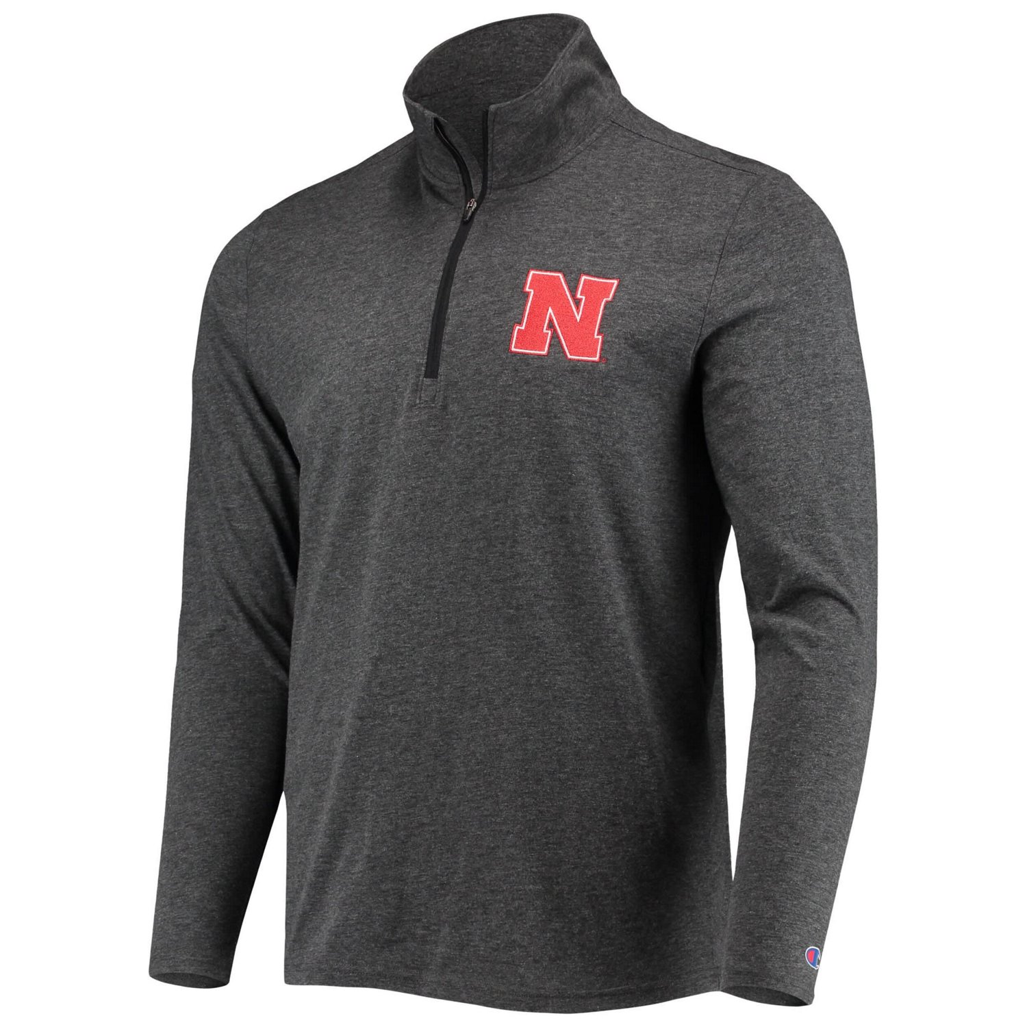 Champion Heathered Nebraska Huskers Field Day Team Quarter-Zip Jacket - view number 2