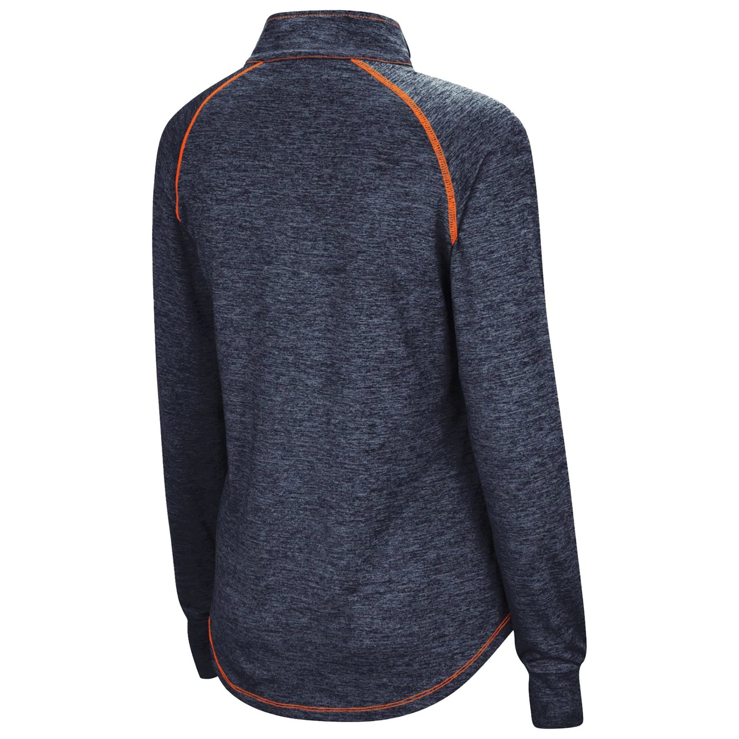Colosseum Heather Virginia Cavaliers Bikram Lightweight Fitted Quarter-Zip Long Sleeve Top - view number 3