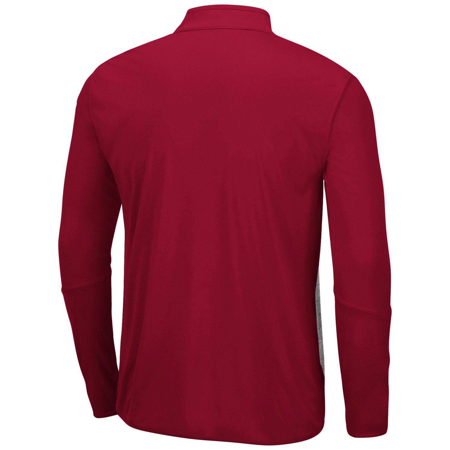 Colosseum Heathered Gray/Crimson Alabama Crimson Tide Prospect Quarter-Zip Jacket - view number 3