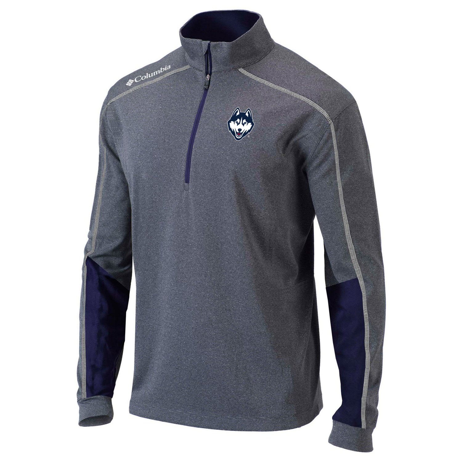 Columbia / UConn Huskies Omni-Wick Shotgun 20 Quarter-Zip Pullover Top - view number 2