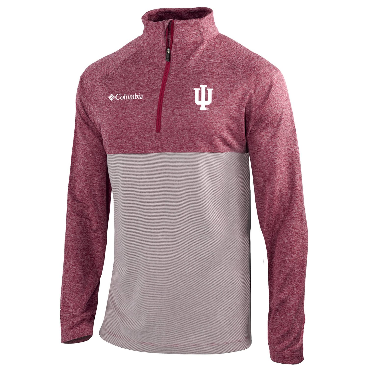 Columbia /Gray Indiana Hoosiers Omni-Wick Rockin' It Quarter-Zip Pullover Top - view number 2
