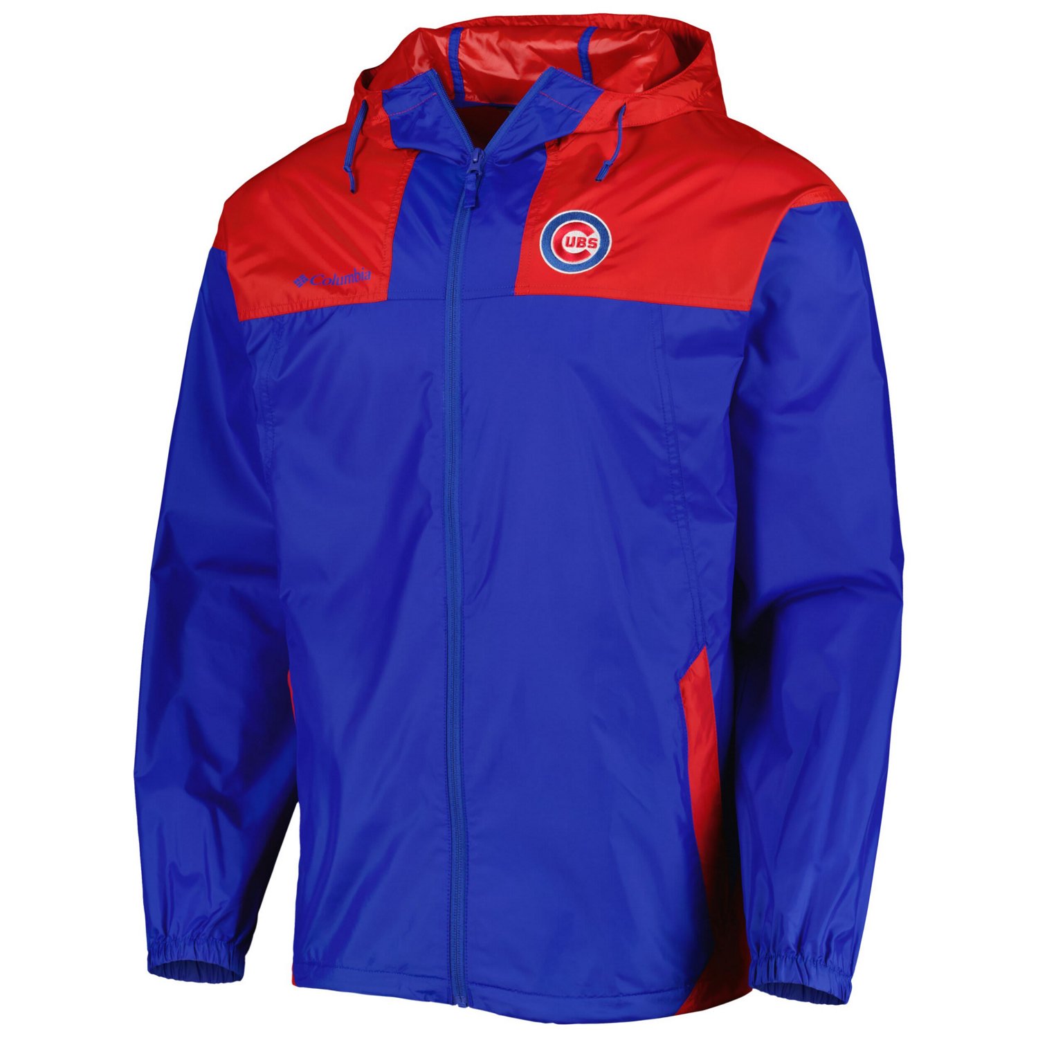 Columbia /Red Chicago Cubs Omni-Shade Flash Forward Challenger Full-Zip Windbreaker Jacket                                       - view number 2