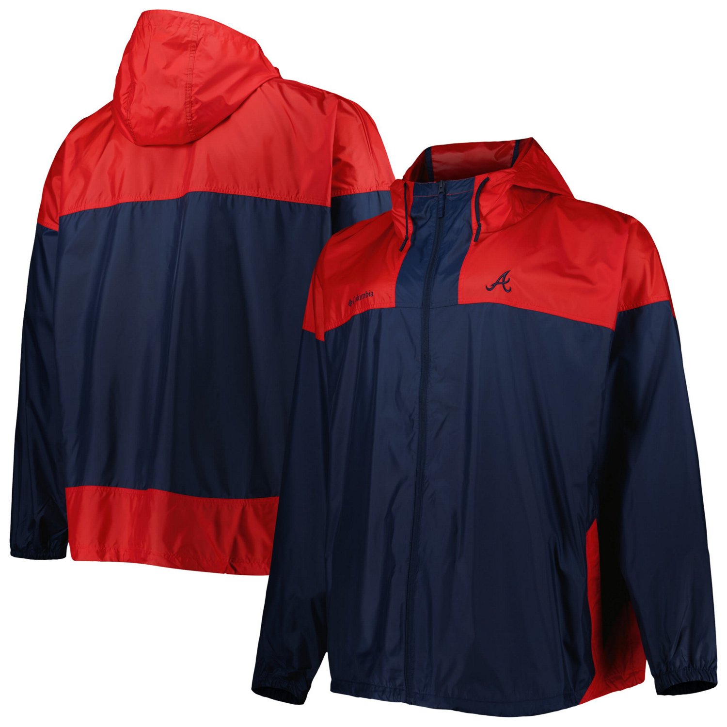 Columbia Atlanta Braves Flash Forward Challenger Omni-Shade Full-Zip Windbreaker                                                 - view number 1