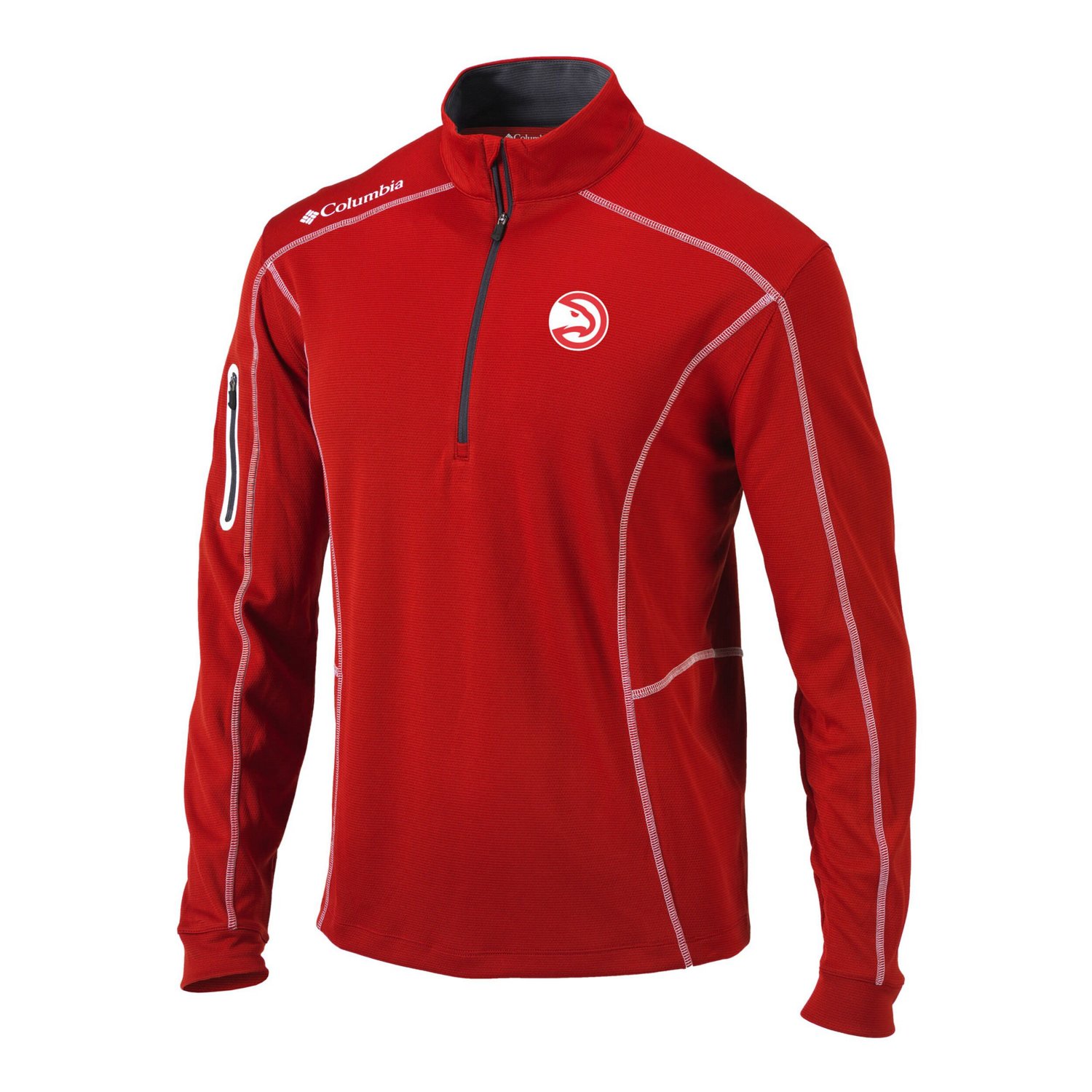Columbia Atlanta Hawks Shotgun Quarter-Zip Pullover Jacket - view number 2