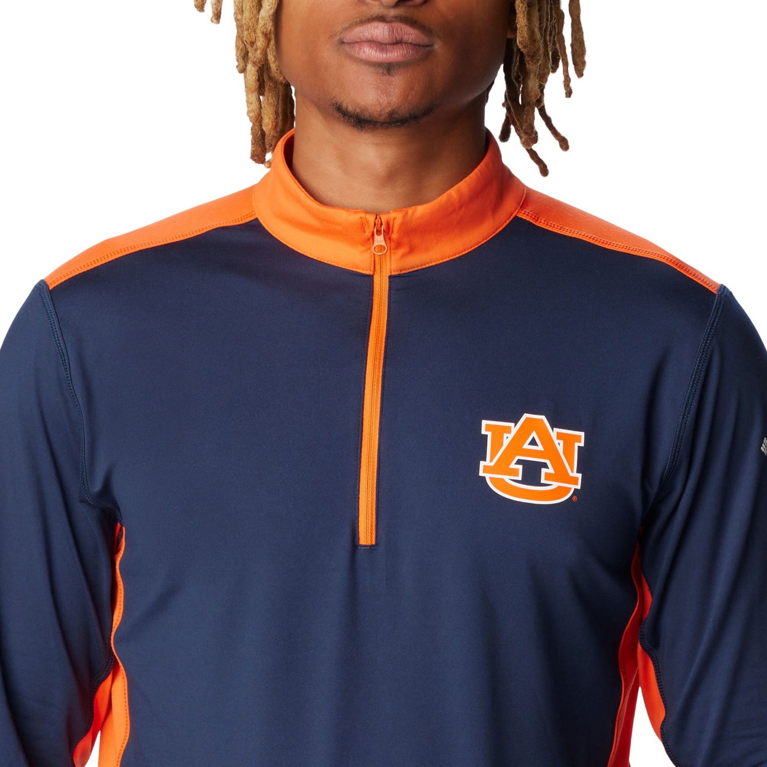 Columbia Auburn Tigers Tech Trail Omni-Shade Quarter-Zip Top - view number 3