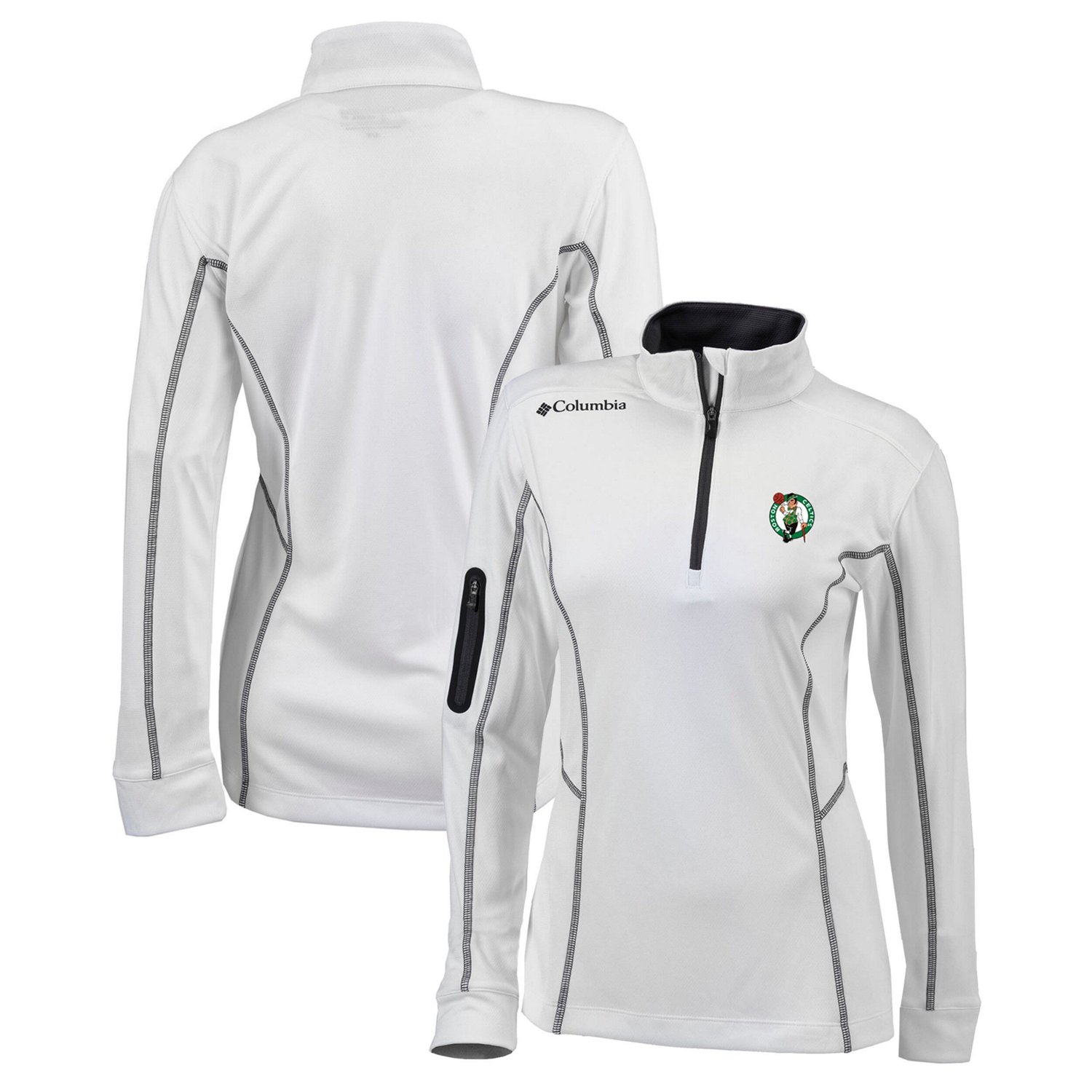 Columbia Boston Celtics Omni-Wick Shotgun Quarter-Zip Pullover Top