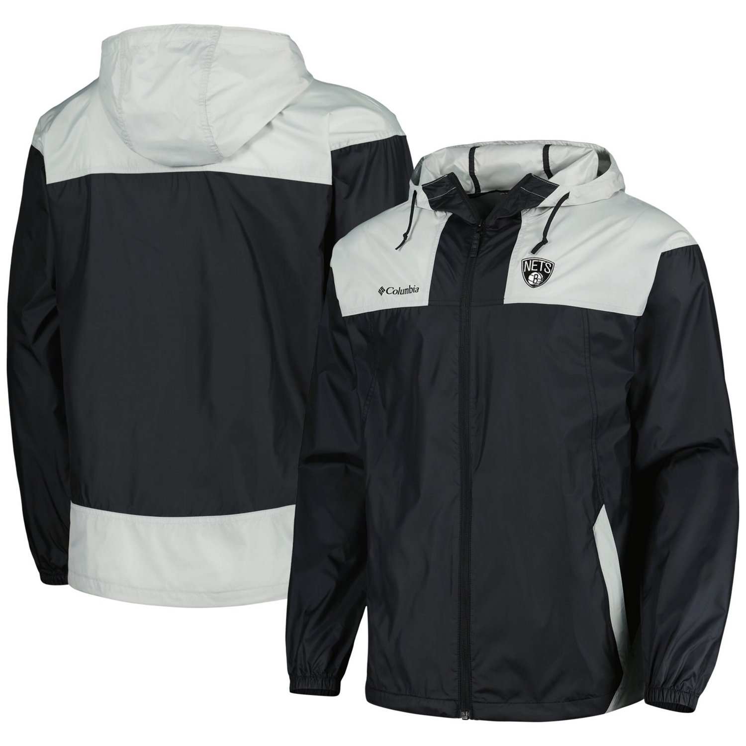 Columbia Brooklyn Nets Big  Tall Flash Forward Challenger Omni-Shade Full-Zip Hoodie