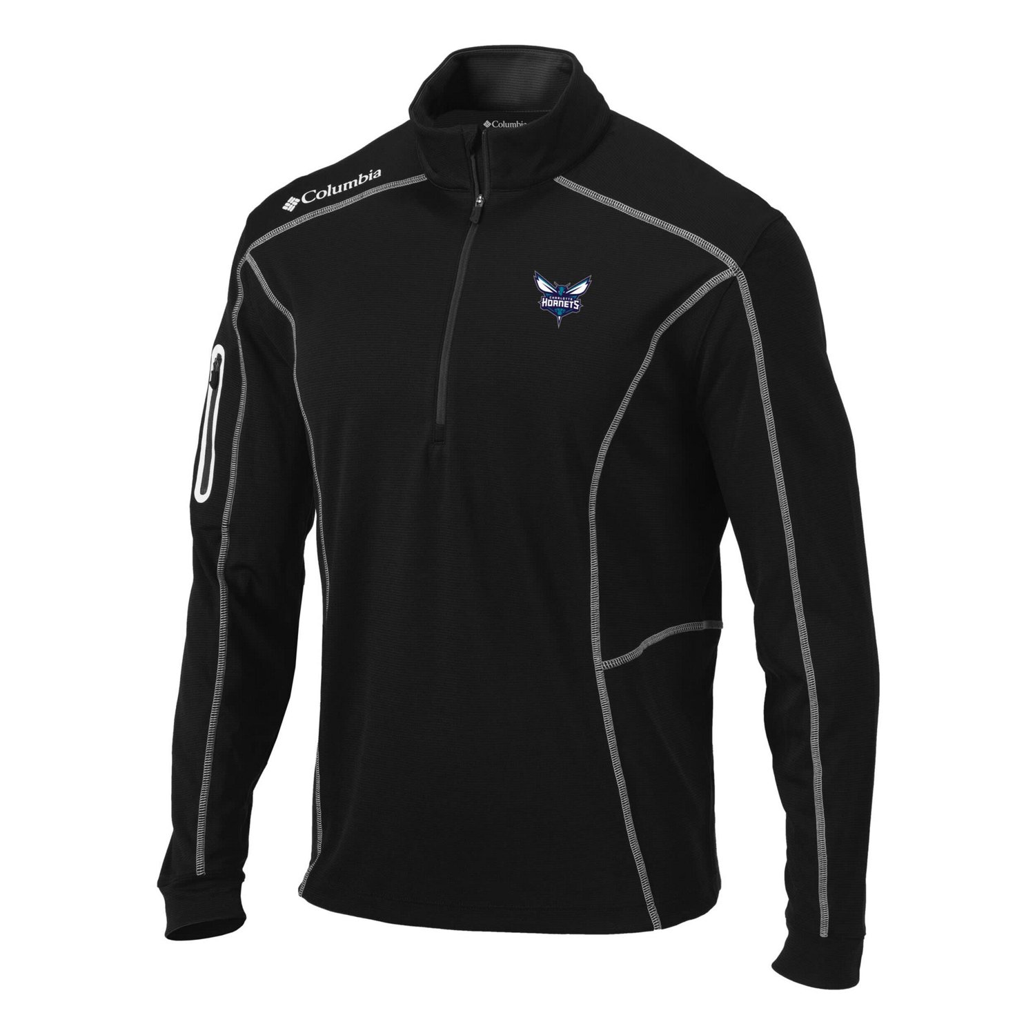 Columbia Charlotte Hornets Team Shotgun Quarter-Zip Pullover Jacket                                                              - view number 2