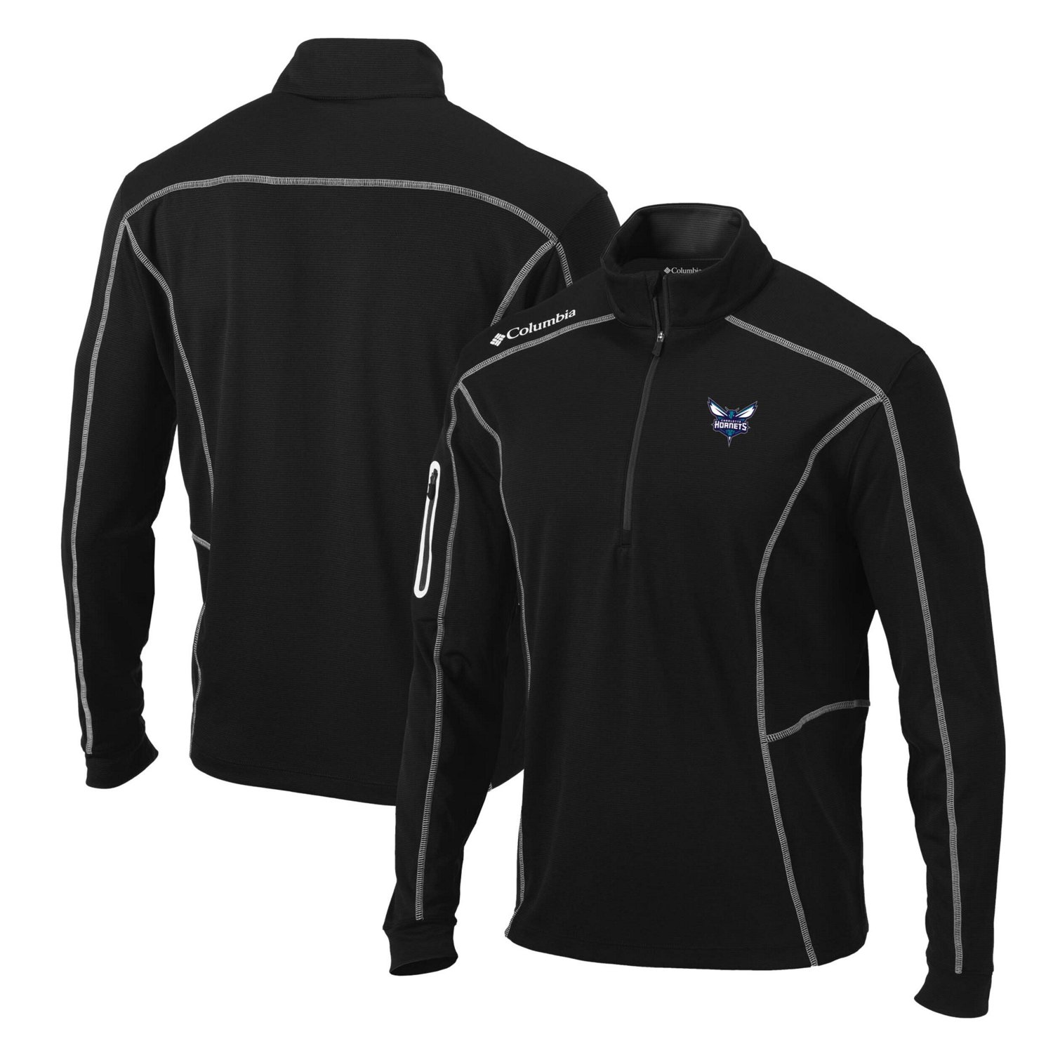 Columbia Charlotte Hornets Team Shotgun Quarter-Zip Pullover Jacket                                                              - view number 1