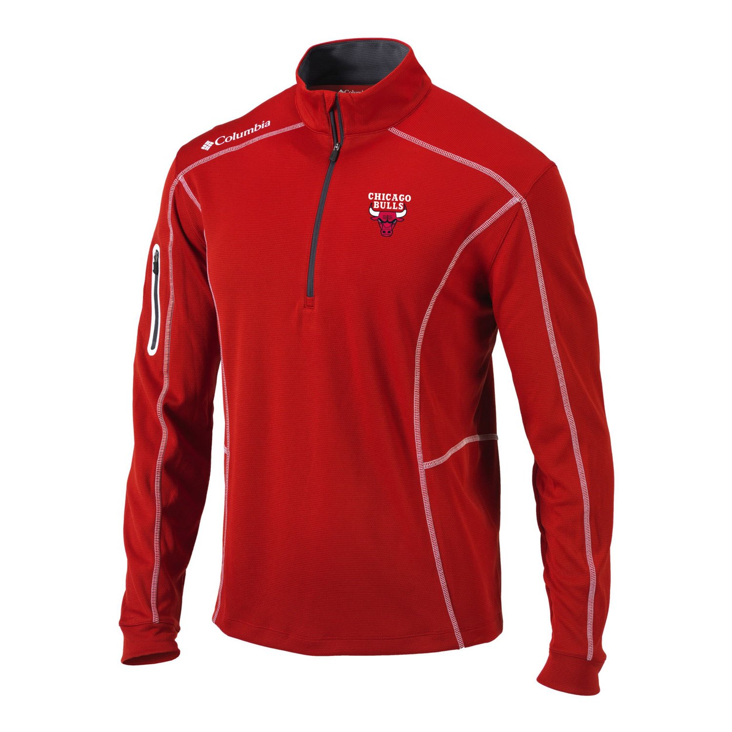 Columbia Chicago Bulls Shotgun Quarter-Zip Pullover Jacket