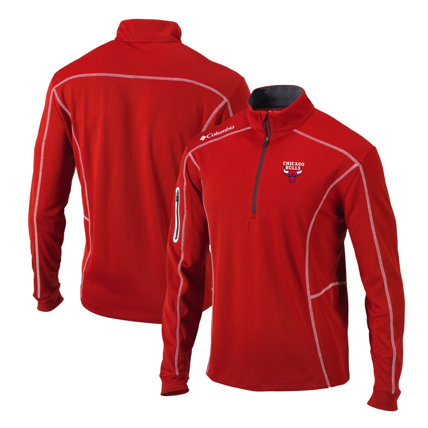 Columbia Chicago Bulls Shotgun Quarter-Zip Pullover Jacket