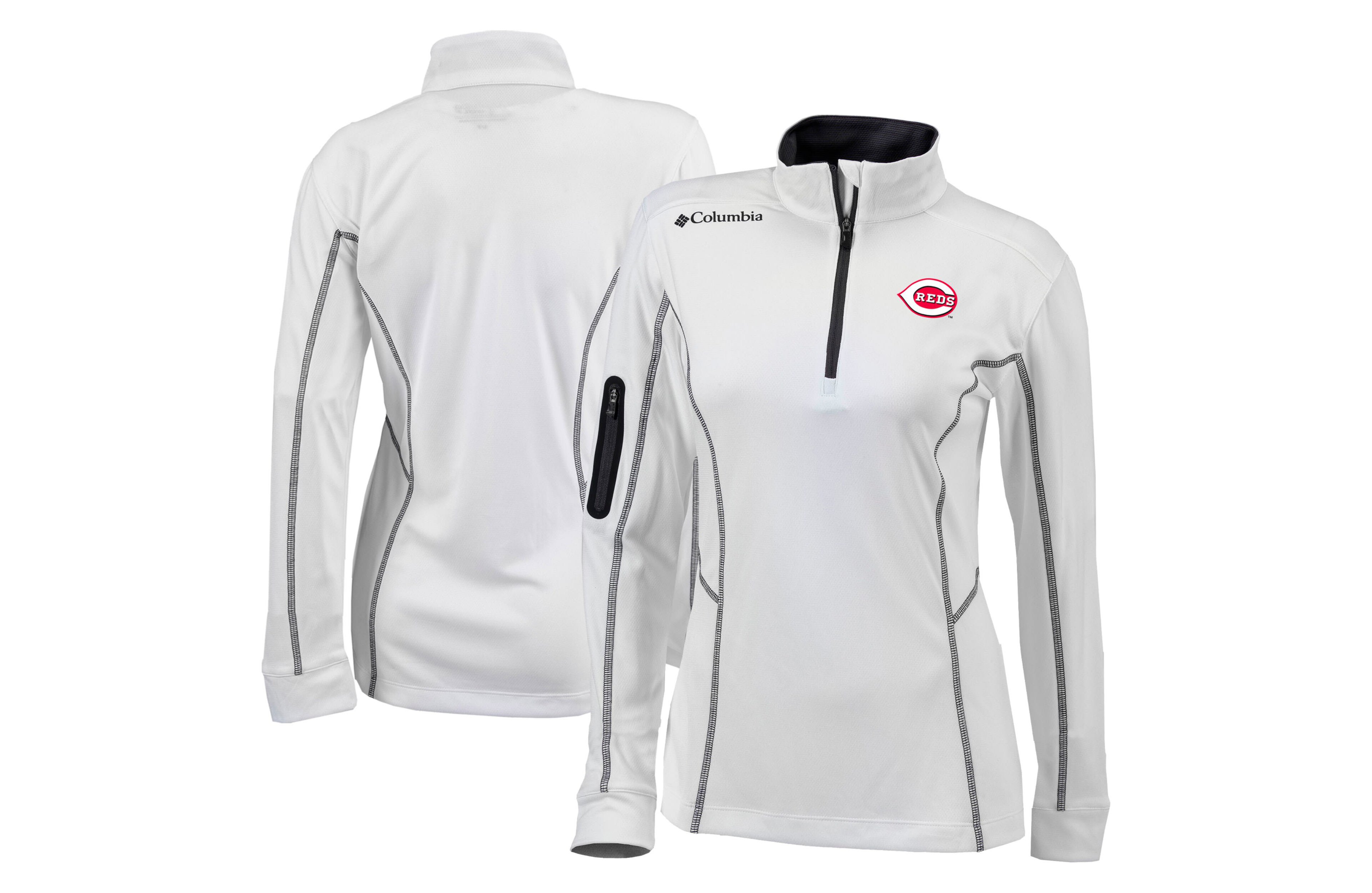 Columbia Cincinnati Reds Omni-Wick Shotgun Quarter-Zip Pullover Top
