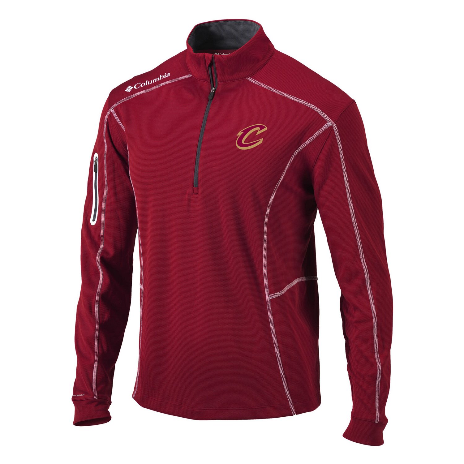 Columbia Cleveland Cavaliers Omni-Wick Shotgun Quarter-Zip Pullover Top