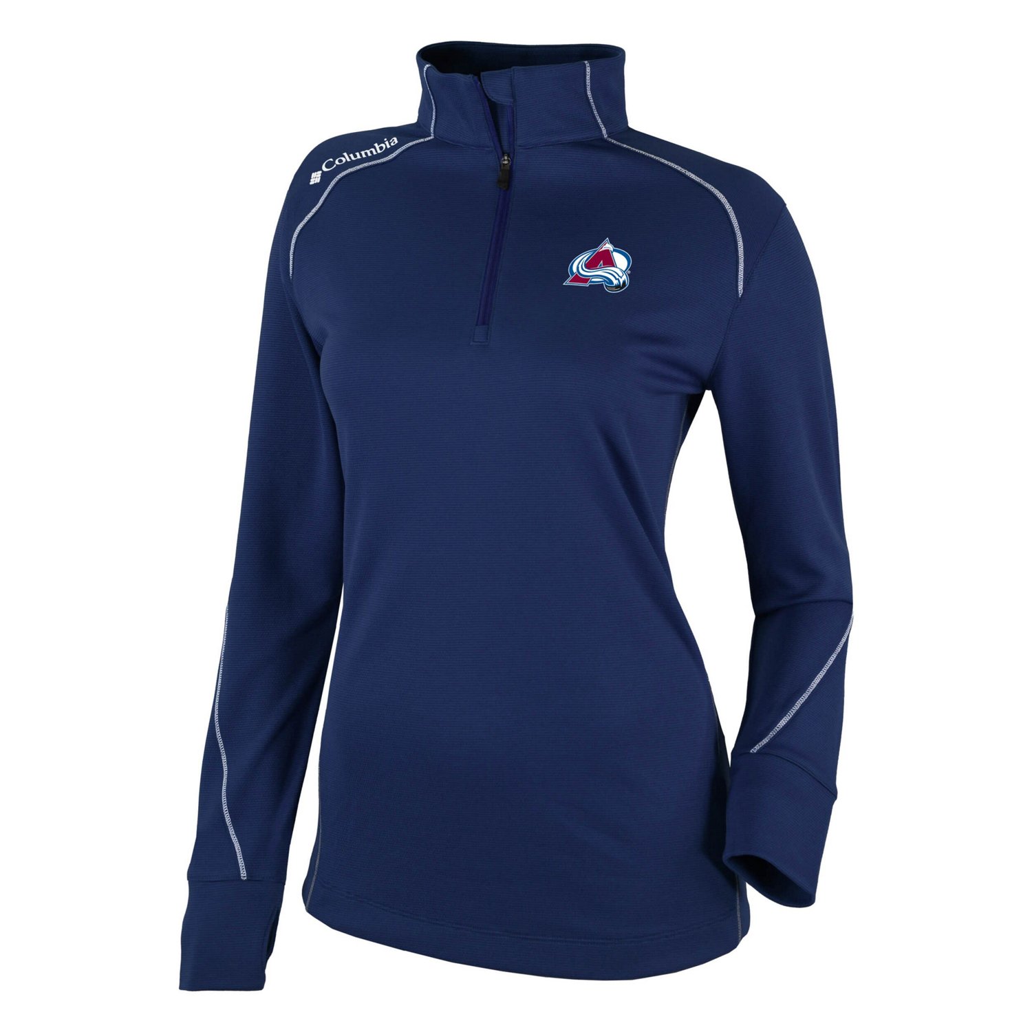 Columbia Colorado Avalanche Omni-Wick Shotgun 20 Quarter-Zip Pullover Top                                                        - view number 2