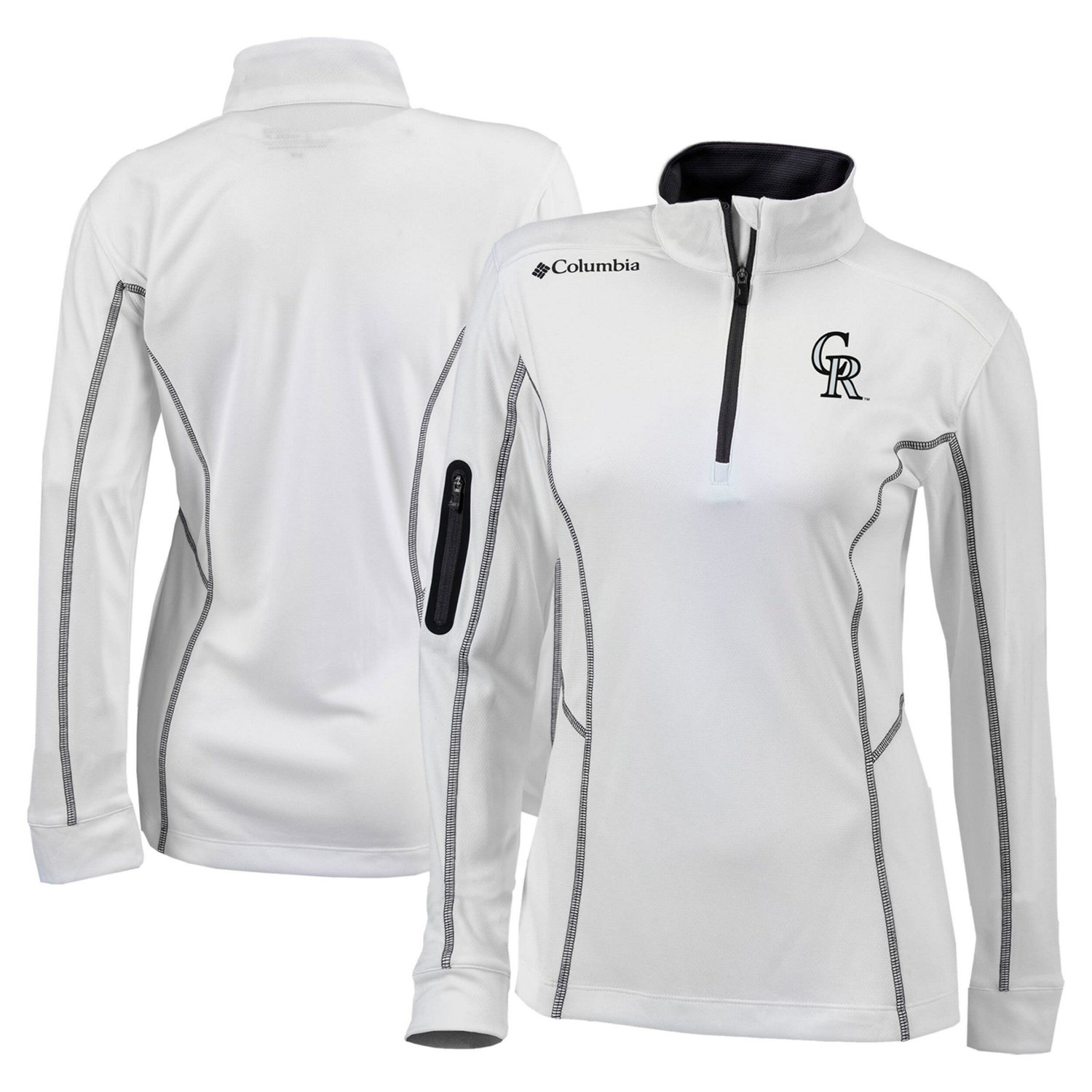 Columbia Colorado Rockies Omni-Wick Shotgun Quarter-Zip Pullover Top
