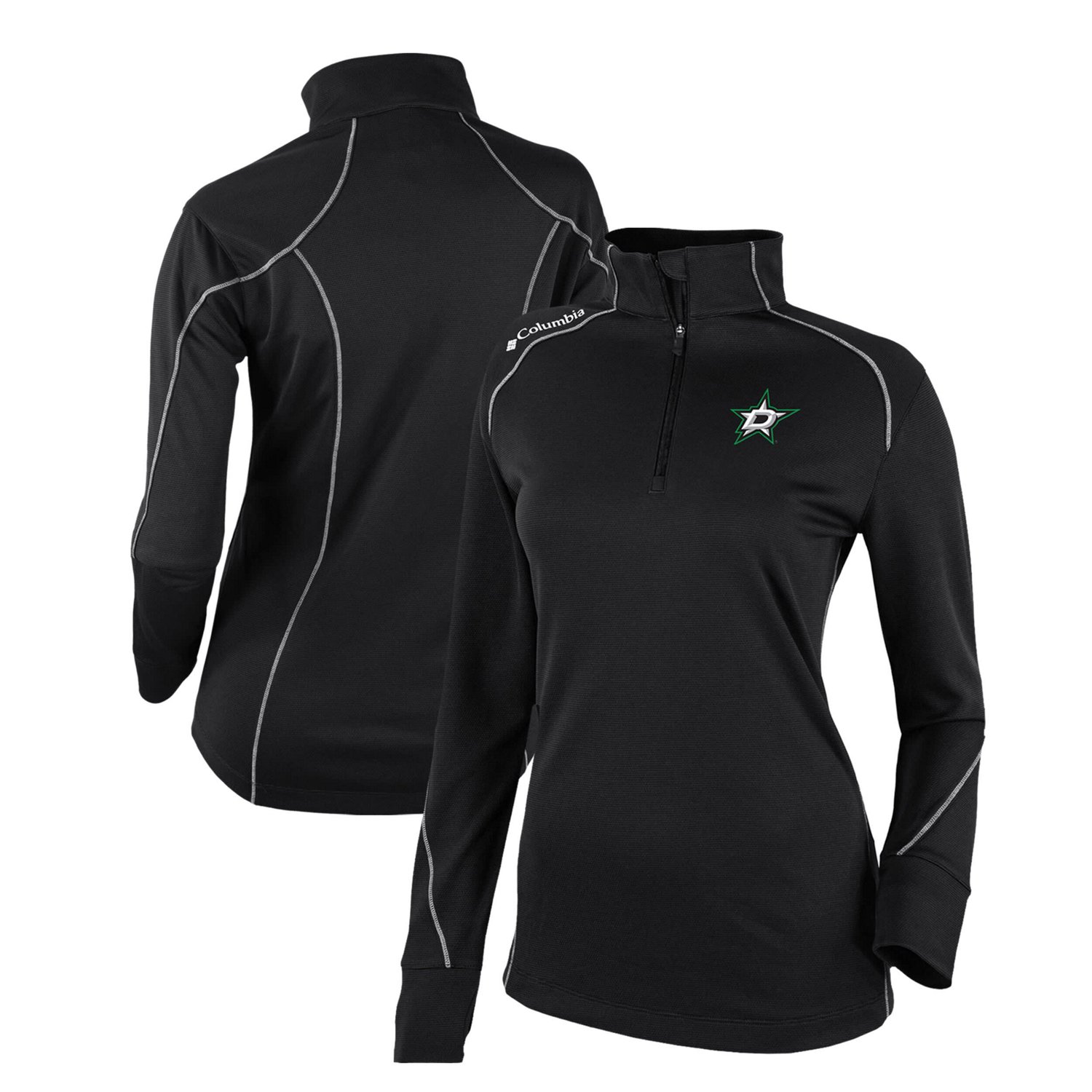 Columbia Dallas Stars Omni-Wick Shotgun 20 Quarter-Zip Pullover Top