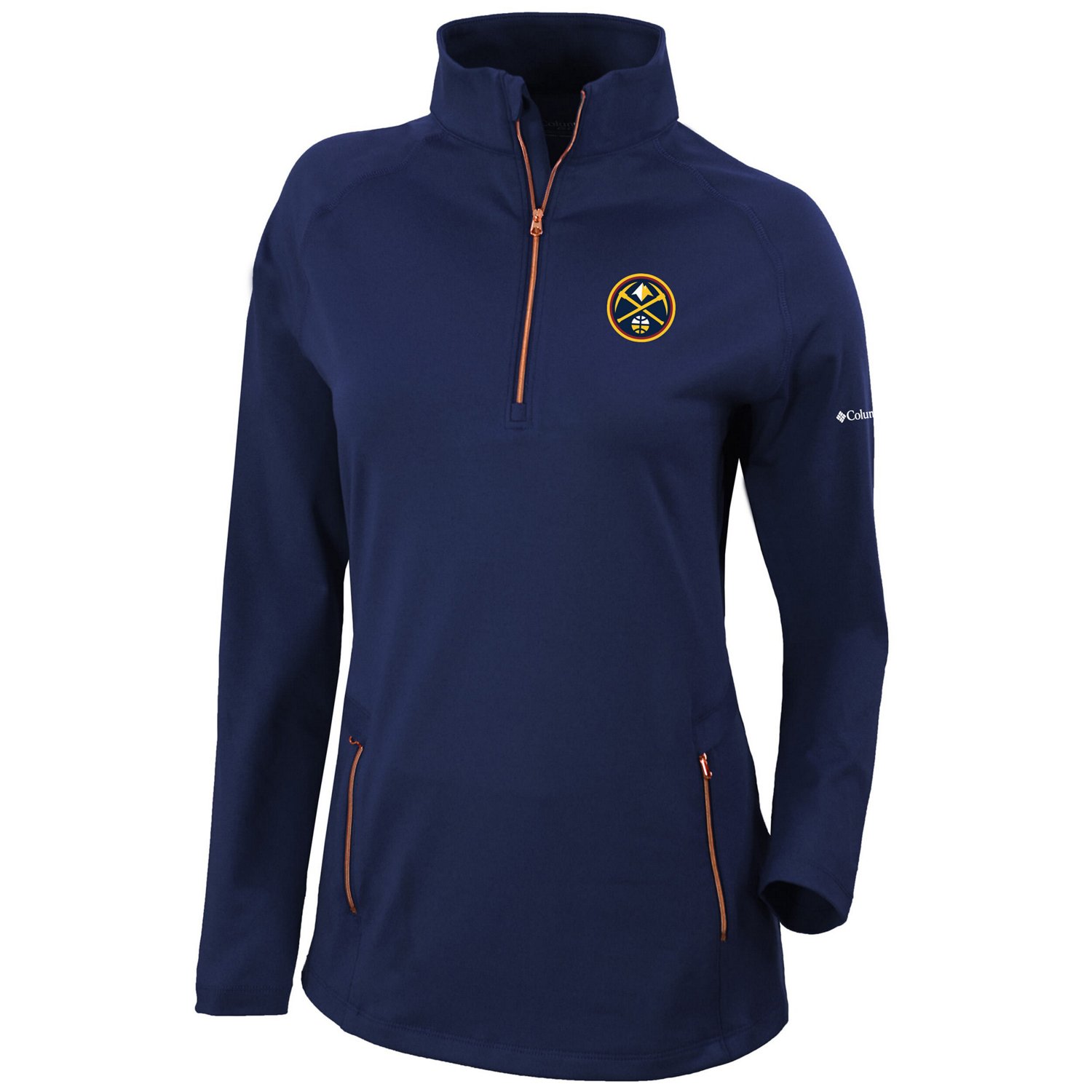 Columbia Denver Nuggets Omni-Wick Outward Nine Quarter-Zip Pullover Top - view number 2