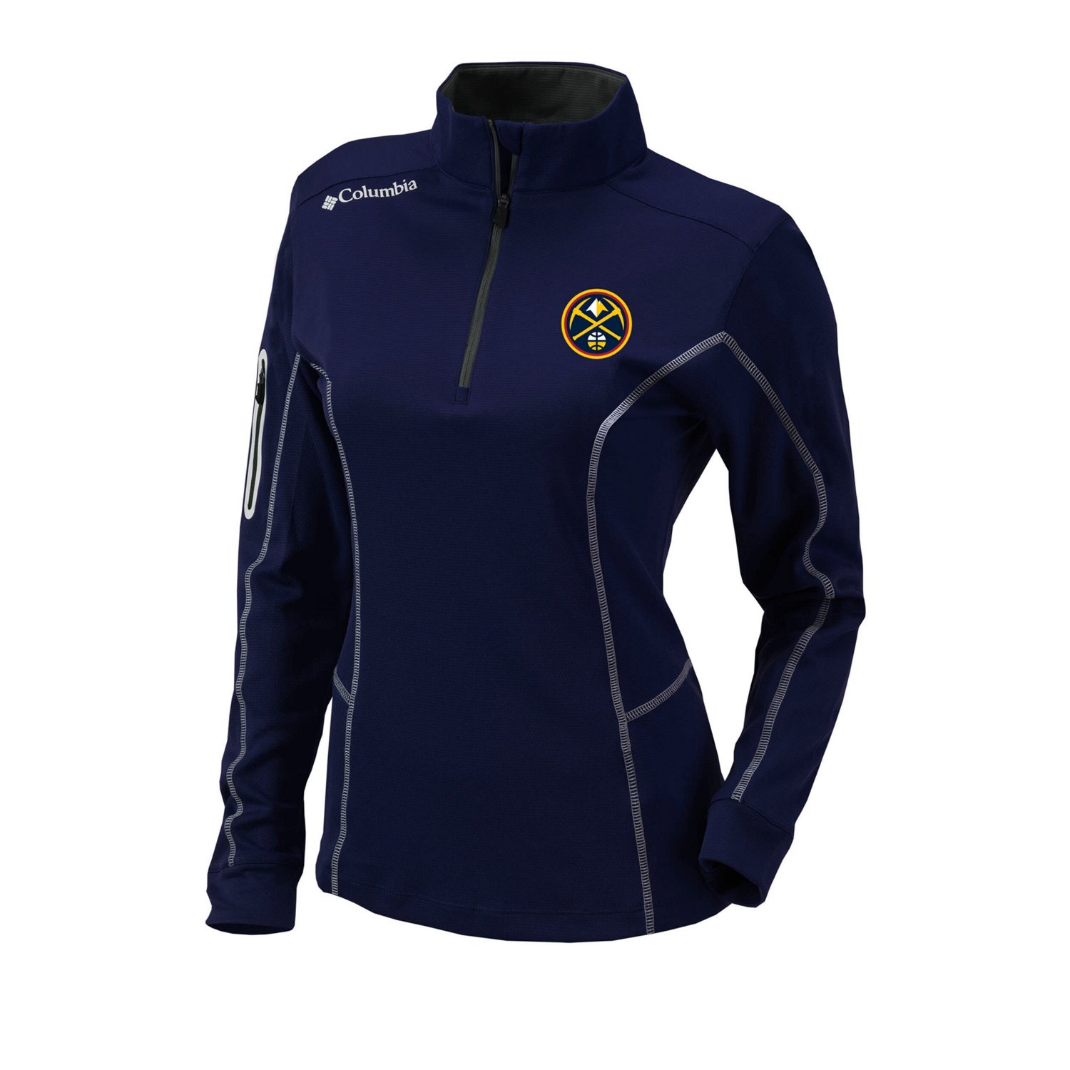 Columbia Denver Nuggets Omni-Wick Shotgun Quarter-Zip Pullover Top
