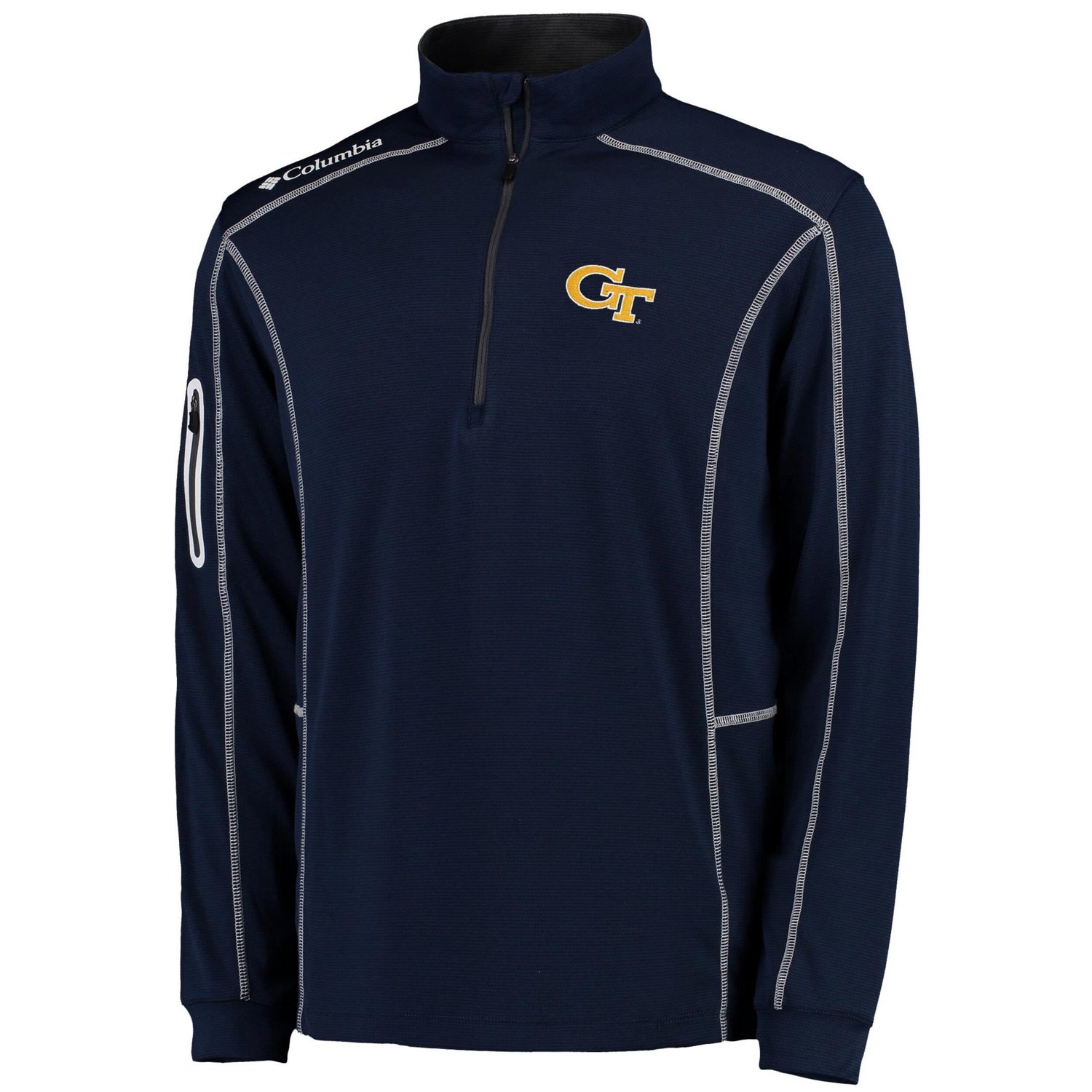 Columbia Golf Georgia Tech Yellow Jackets Shotgun Omni-Wick Quarter-Zip Pullover Jacket - view number 2