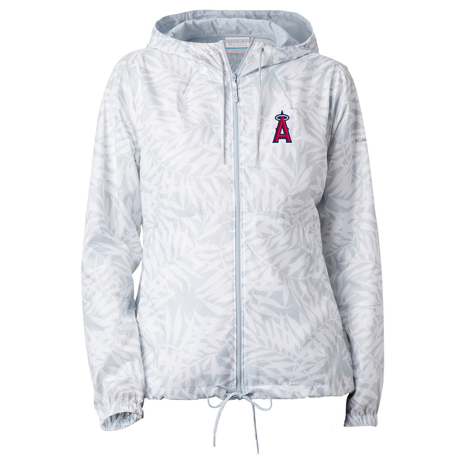 Columbia Gray Los Angeles Angels Flash Forward Full-Zip Windbreaker Jacket                                                       - view number 2
