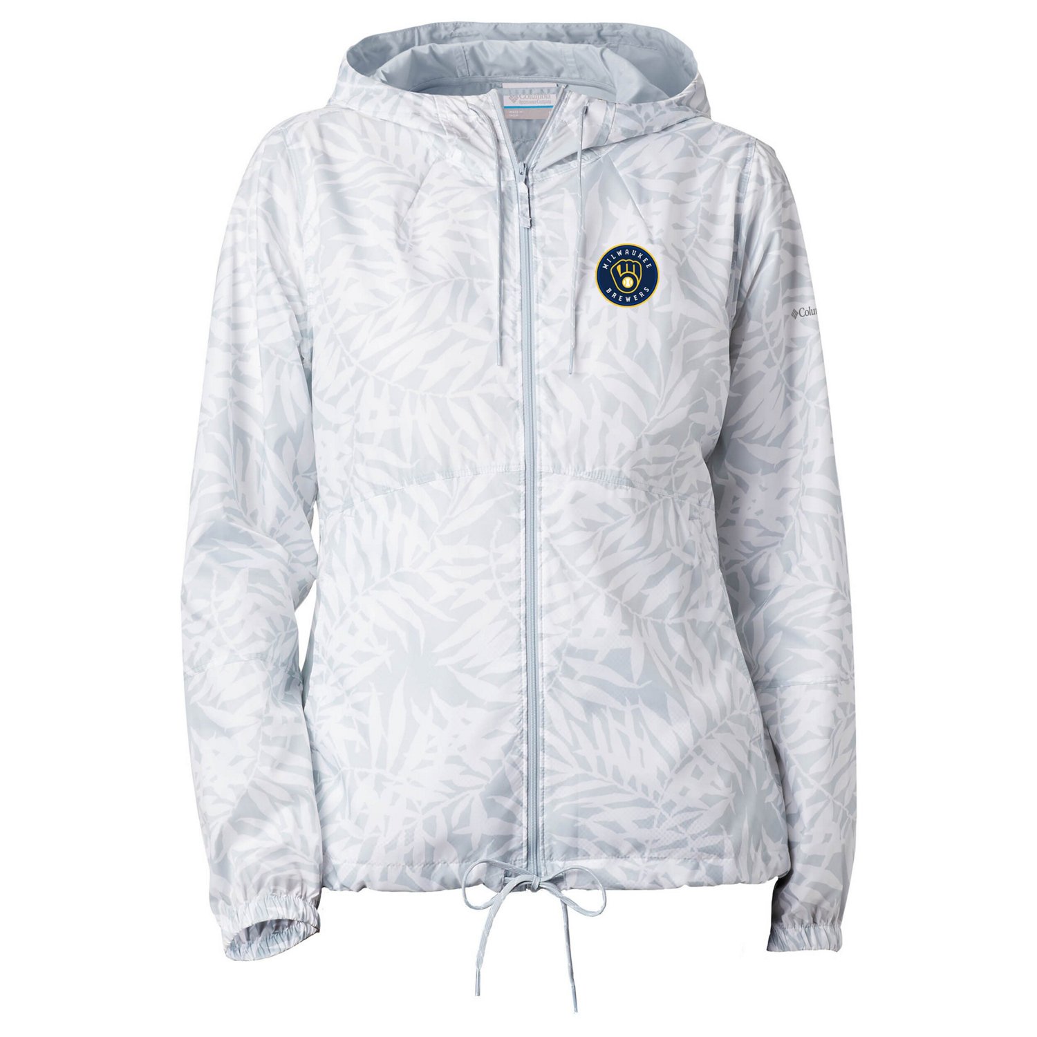 Columbia Gray Milwaukee Brewers Flash Forward Full-Zip Windbreaker Jacket                                                        - view number 2