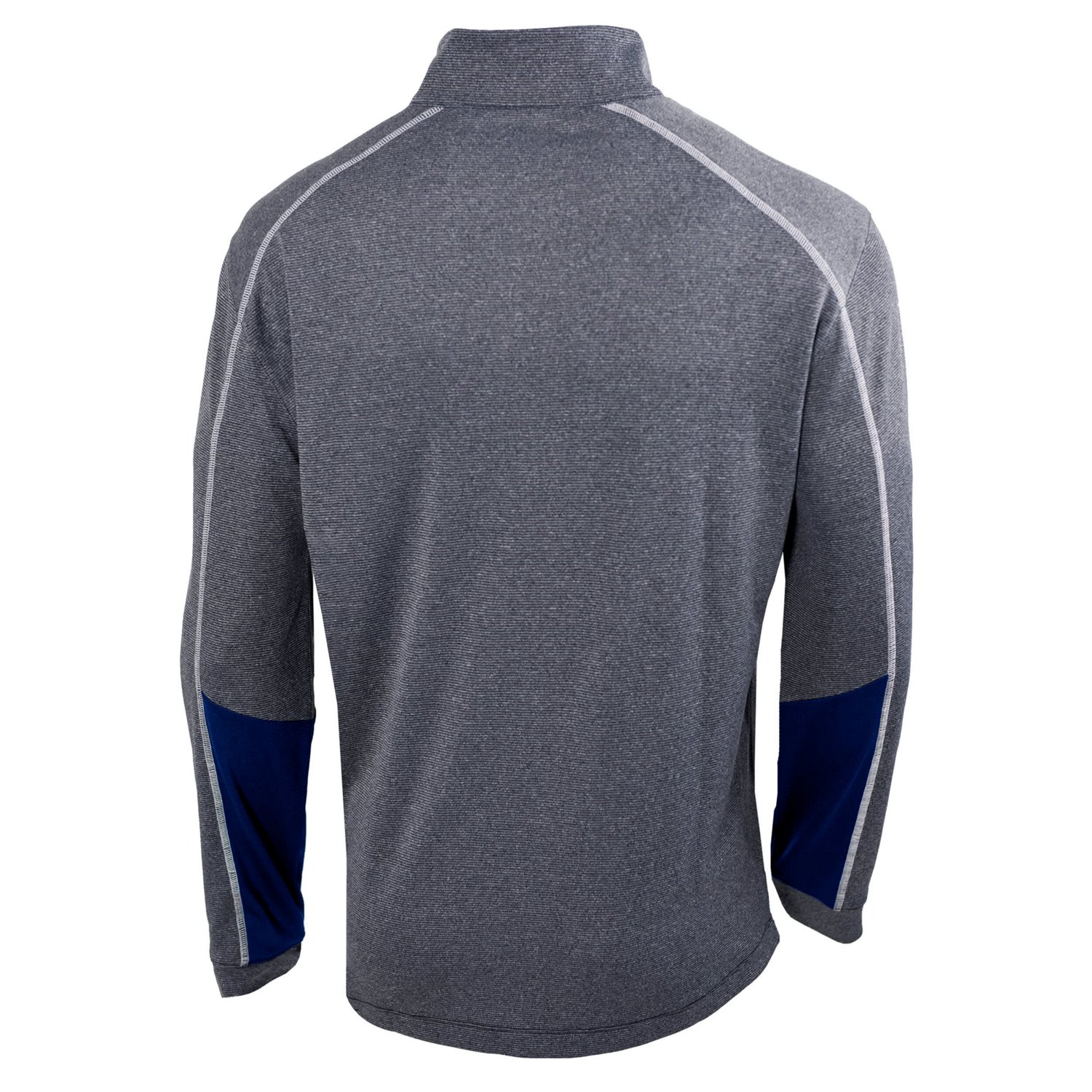 Columbia Heathered Gray/ Michigan Wolverines Omni-Wick Shotgun 20 Quarter-Zip Pullover Top                                       - view number 3