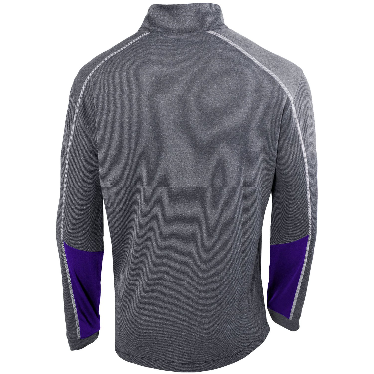 Columbia Heathered Gray/ Phoenix Suns Omni-Wick Shotgun 20 Quarter-Zip Pullover Top