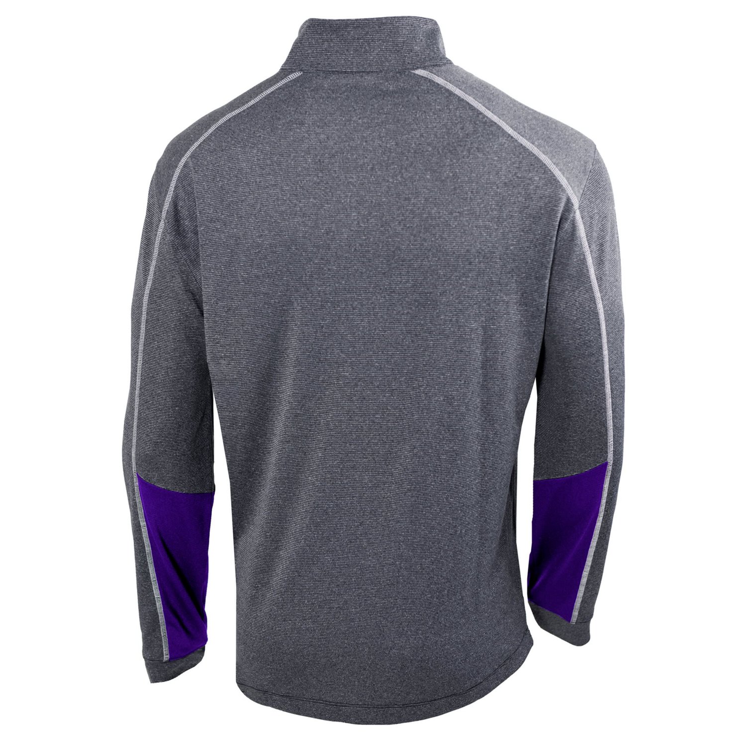 Columbia Heathered Gray/ Washington Huskies Omni-Wick Shotgun 20 Quarter-Zip Pullover Top - view number 3