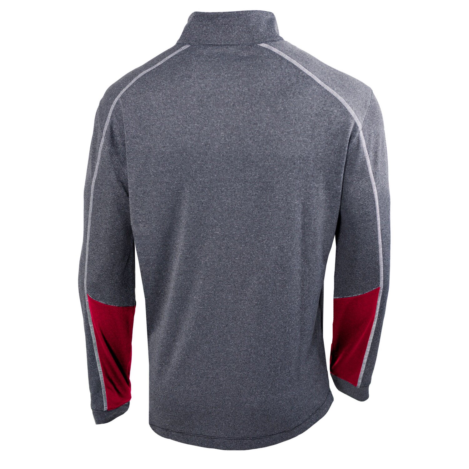 Columbia Heathered Gray/Crimson Washington State Cougars Omni-Wick Shotgun 20 Quarter-Zip Pullover Top                           - view number 3