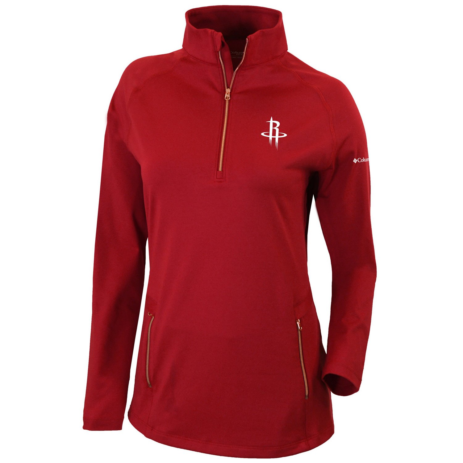Columbia Houston Rockets Omni-Wick Outward Nine Quarter-Zip Pullover Top                                                         - view number 2