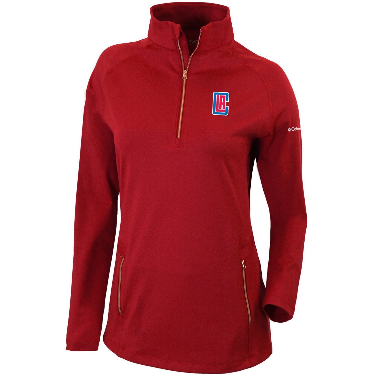 Columbia LA Clippers Omni-Wick Outward Nine Quarter-Zip Pullover Top                                                             - view number 2