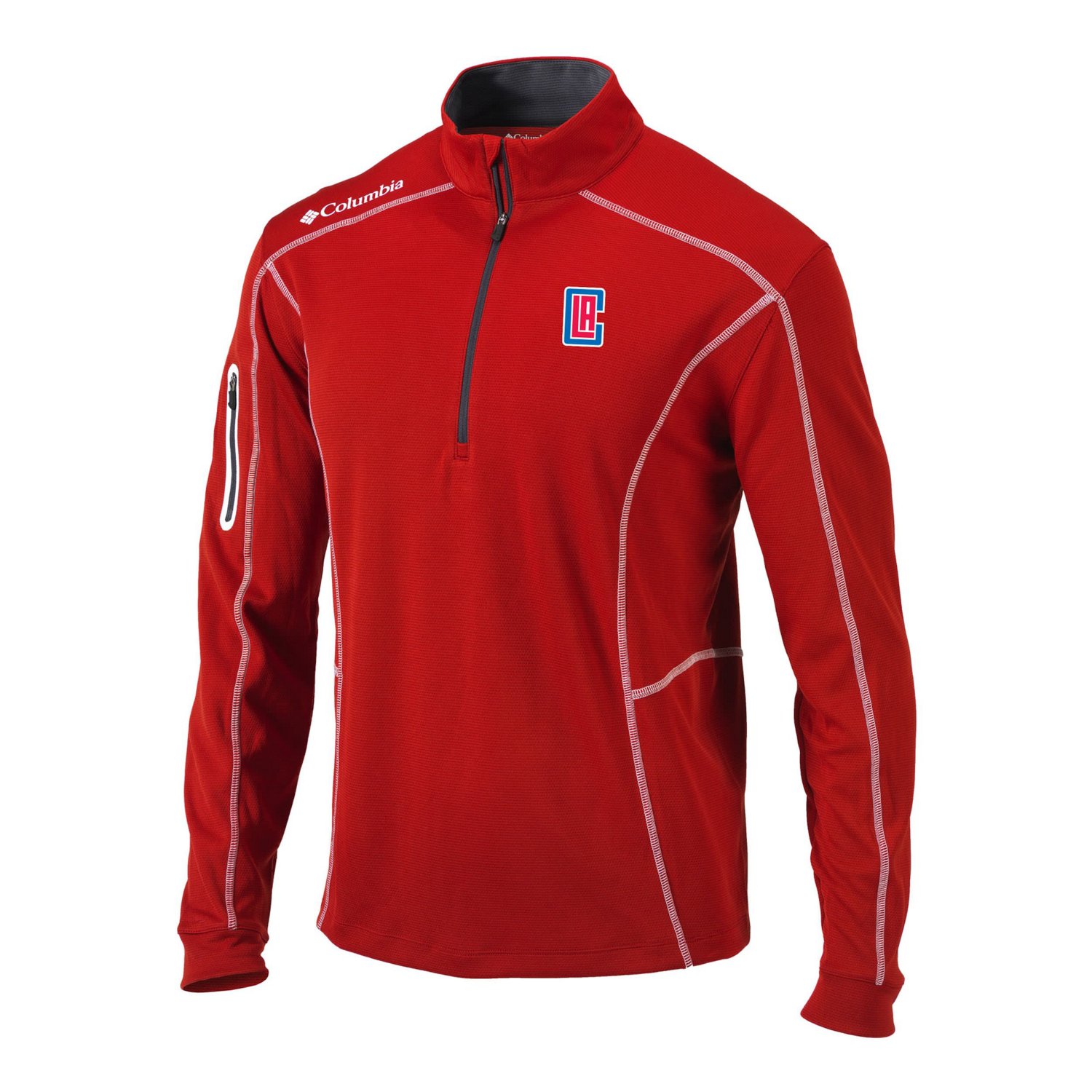 Columbia LA Clippers Shotgun Quarter-Zip Pullover Jacket                                                                         - view number 2