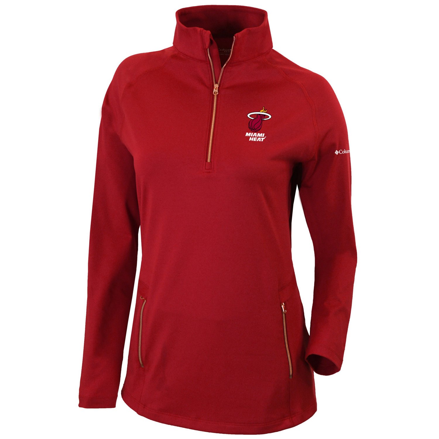 Columbia Miami Heat Omni-Wick Outward Nine Quarter-Zip Pullover Top - view number 2