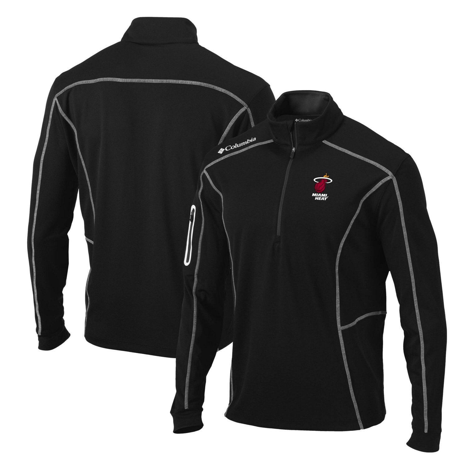 Columbia Miami Heat Shotgun Quarter-Zip Pullover Jacket