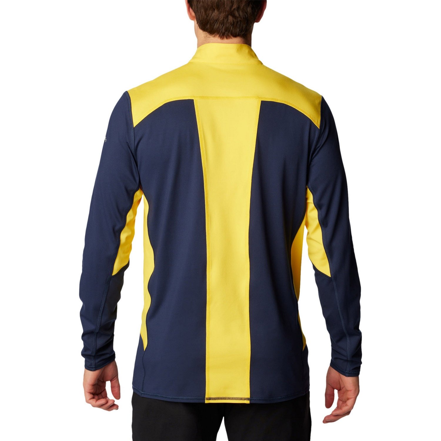 Columbia Michigan Wolverines Tech Trail Omni-Shade Quarter-Zip Top - view number 2