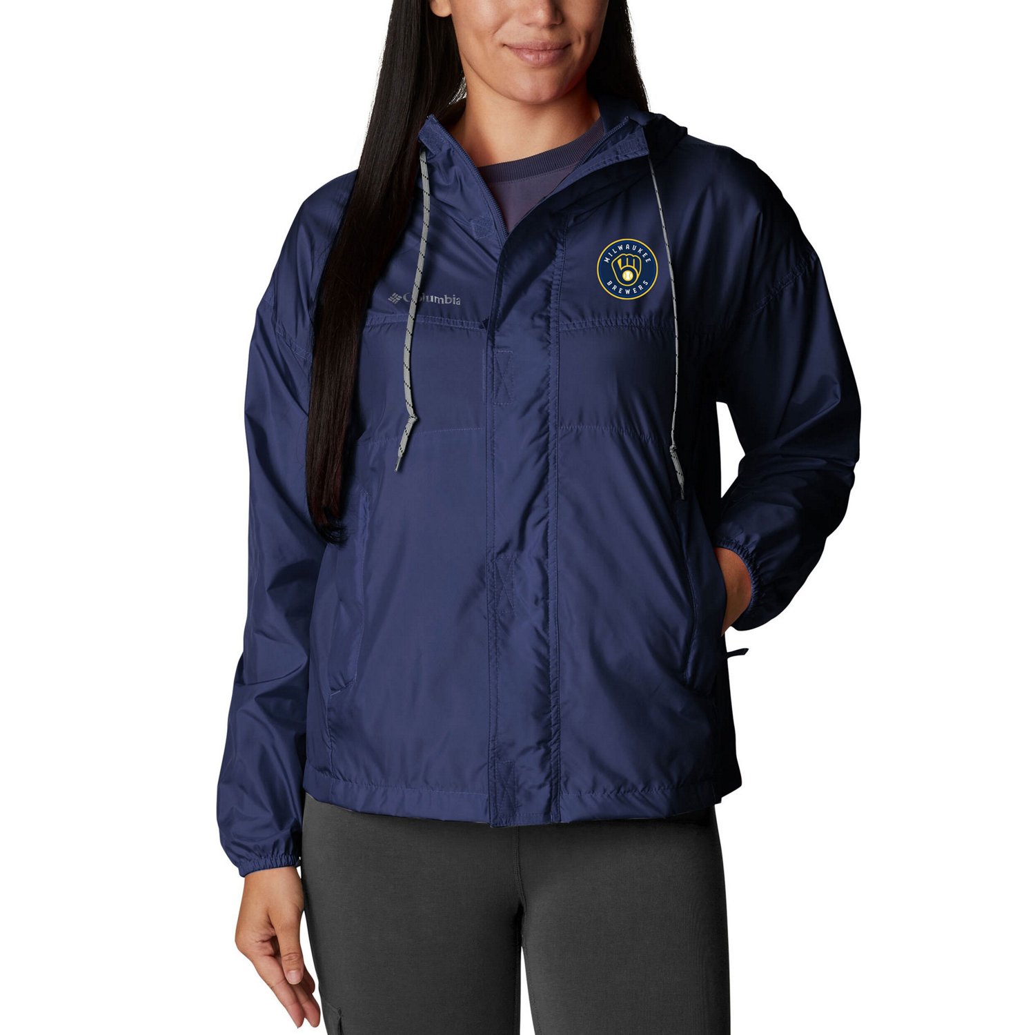 Columbia Milwaukee Brewers Flash Challenger Full-Zip Windbreaker Jacket                                                          - view number 1