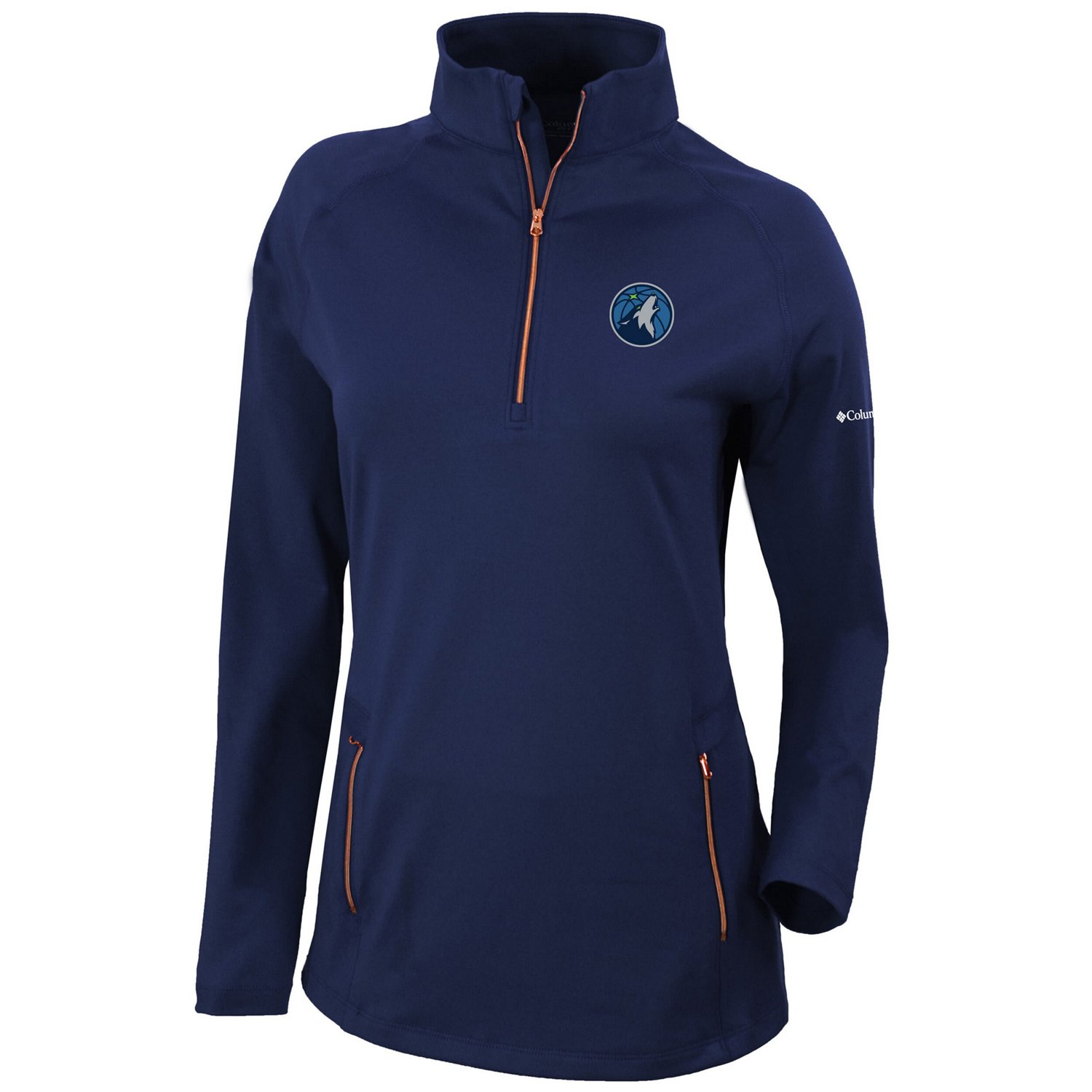 Columbia Minnesota Timberwolves Omni-Wick Outward Nine Quarter-Zip Pullover Top - view number 2