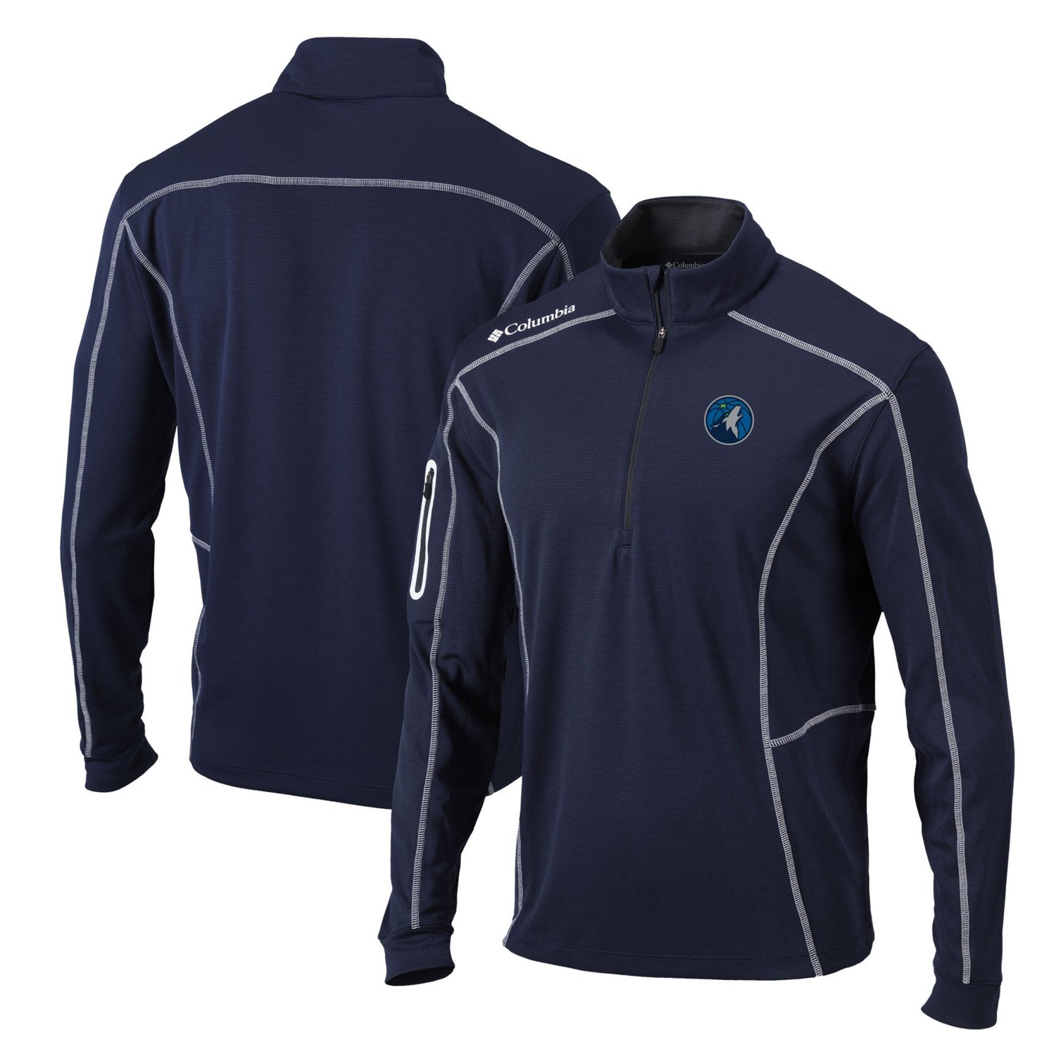Columbia Minnesota Timberwolves Shotgun Quarter-Zip Pullover Jacket