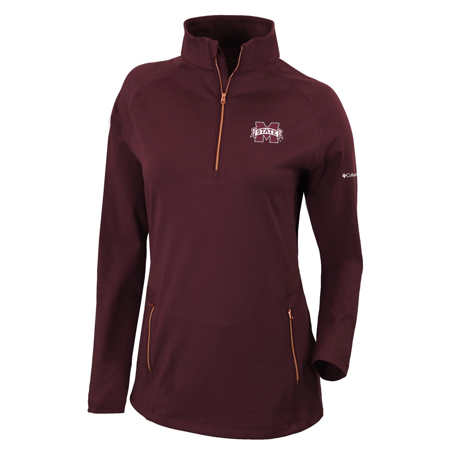 Columbia Mississippi State Bulldogs Outward Nine Quarter-Zip Pullover Top                                                        - view number 2